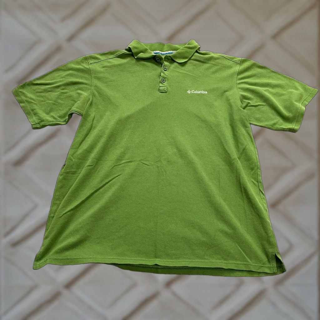 Vintage Columbia Polo Shirt Mens Large Green Short Sleeve Omni Wick Casual Outdoor Size US L / EU 52-54 / 3 - 1 Thumbnail