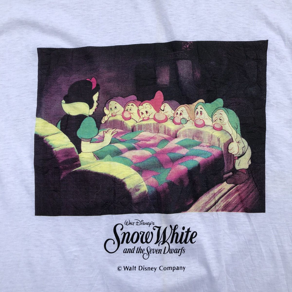 Disney × Japanese Brand × Vintage WALT DISNEY Vintage Snow White and The Seven Dwarfs T-Shirt Size US L / EU 52-54 / 3 - 4 Thumbnail