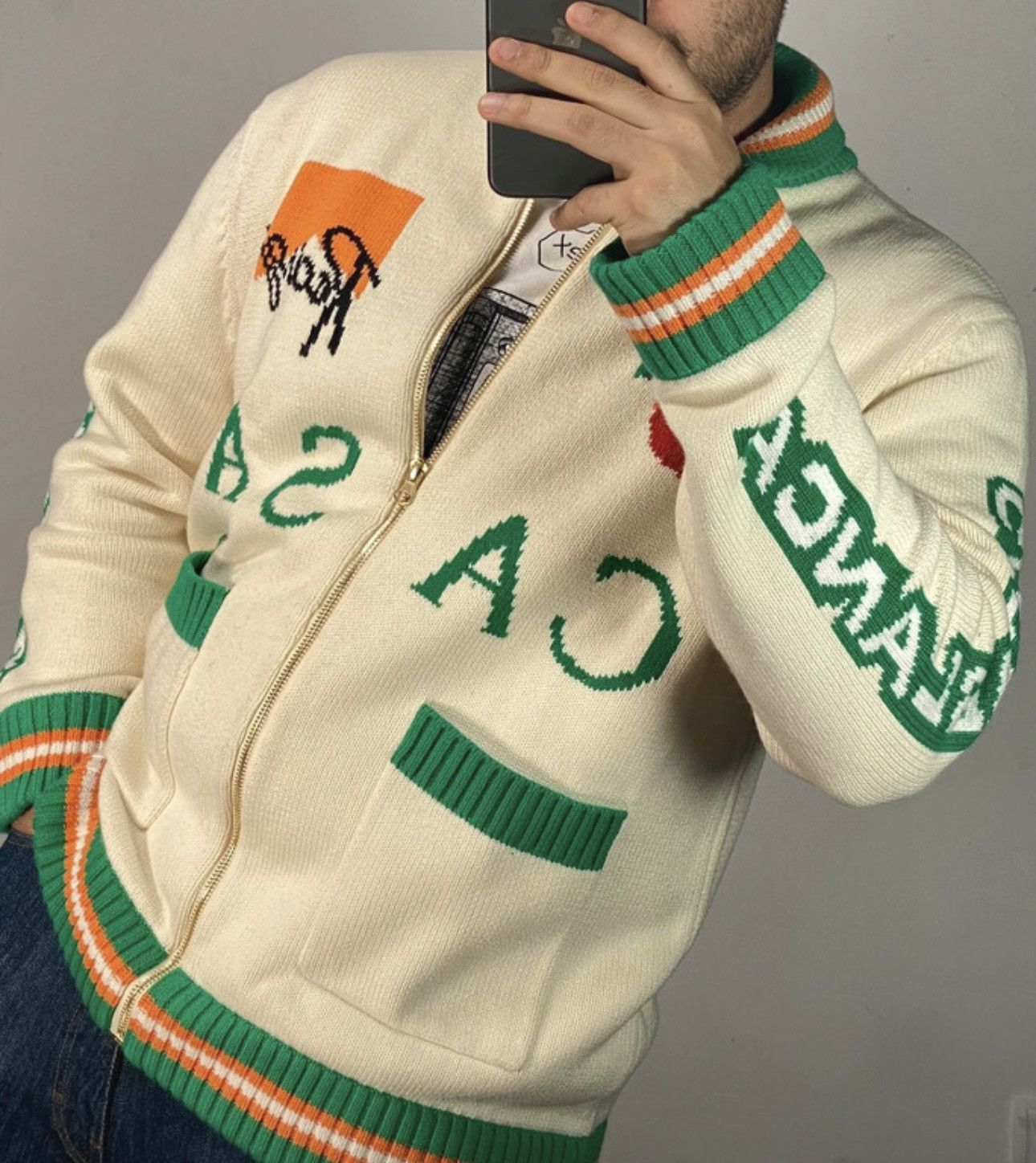 Casablanca Casablanca Racing Team Cardigan Retro Bunny Knit Size US L / EU 52-54 / 3 - 21 Thumbnail