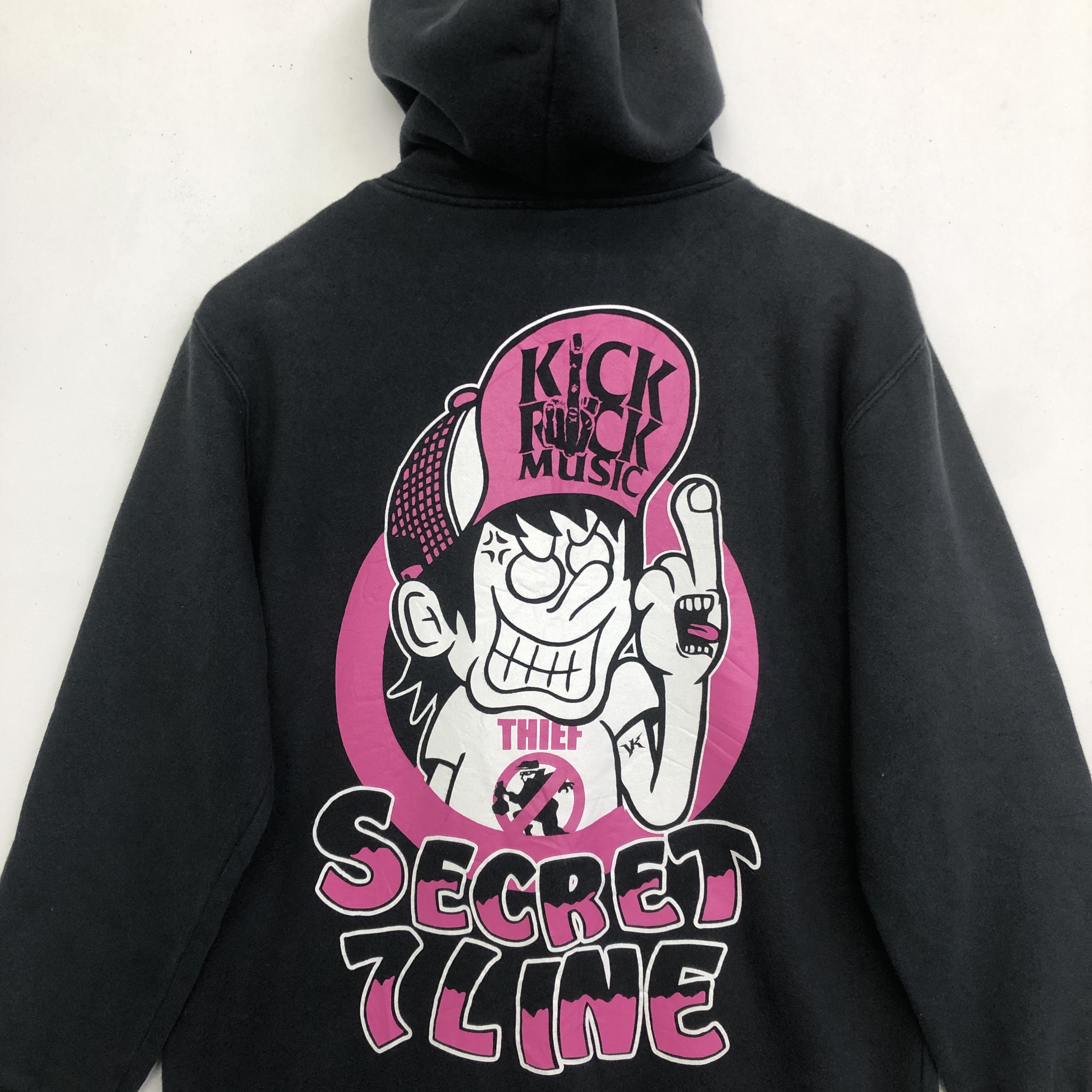 Band Tees SECRET 7LINE JAPANESE BAND KICK FU*K MUSIC ZIPER HOODIE Size US M / EU 48-50 / 2 - 3 Thumbnail