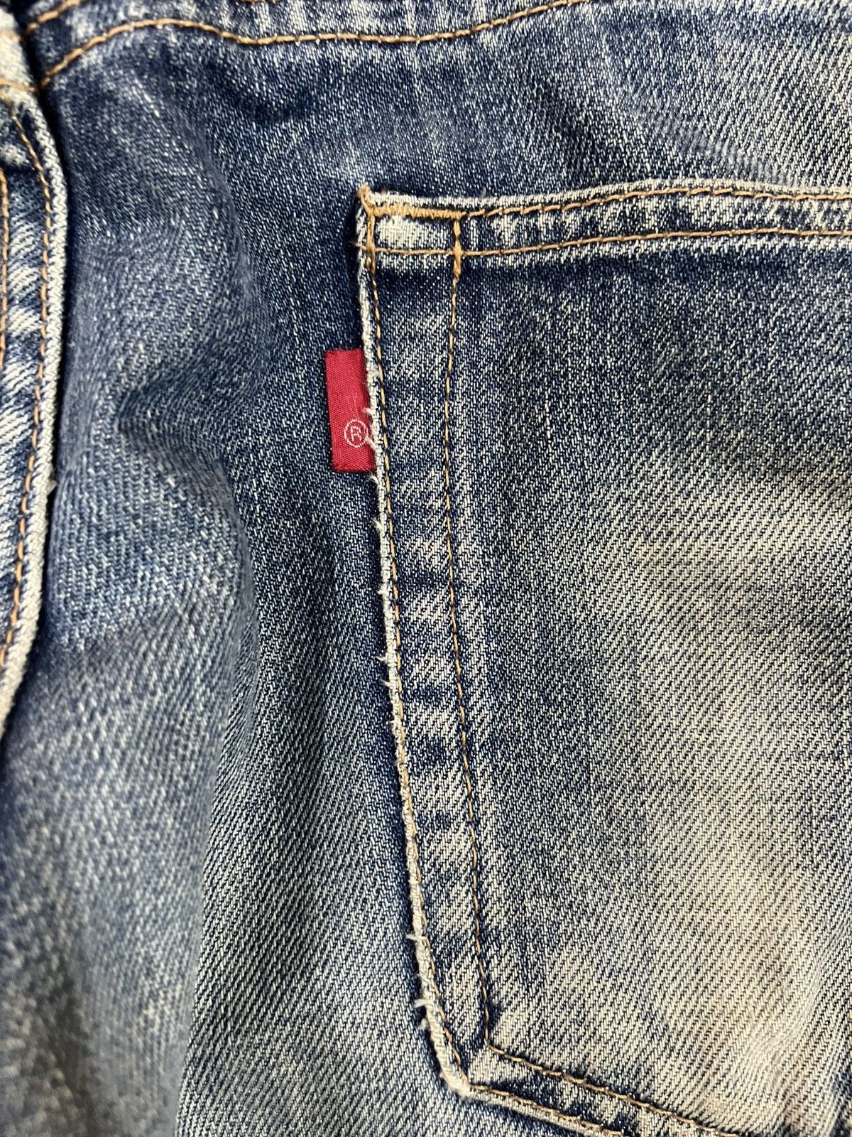 Japanese Brand × Le Grande Bleu (L.G.B.) × Warehouse Vintage Unique Clothing Warehouse Selvedge Mudwash Denim Size US 33 - 12 Thumbnail