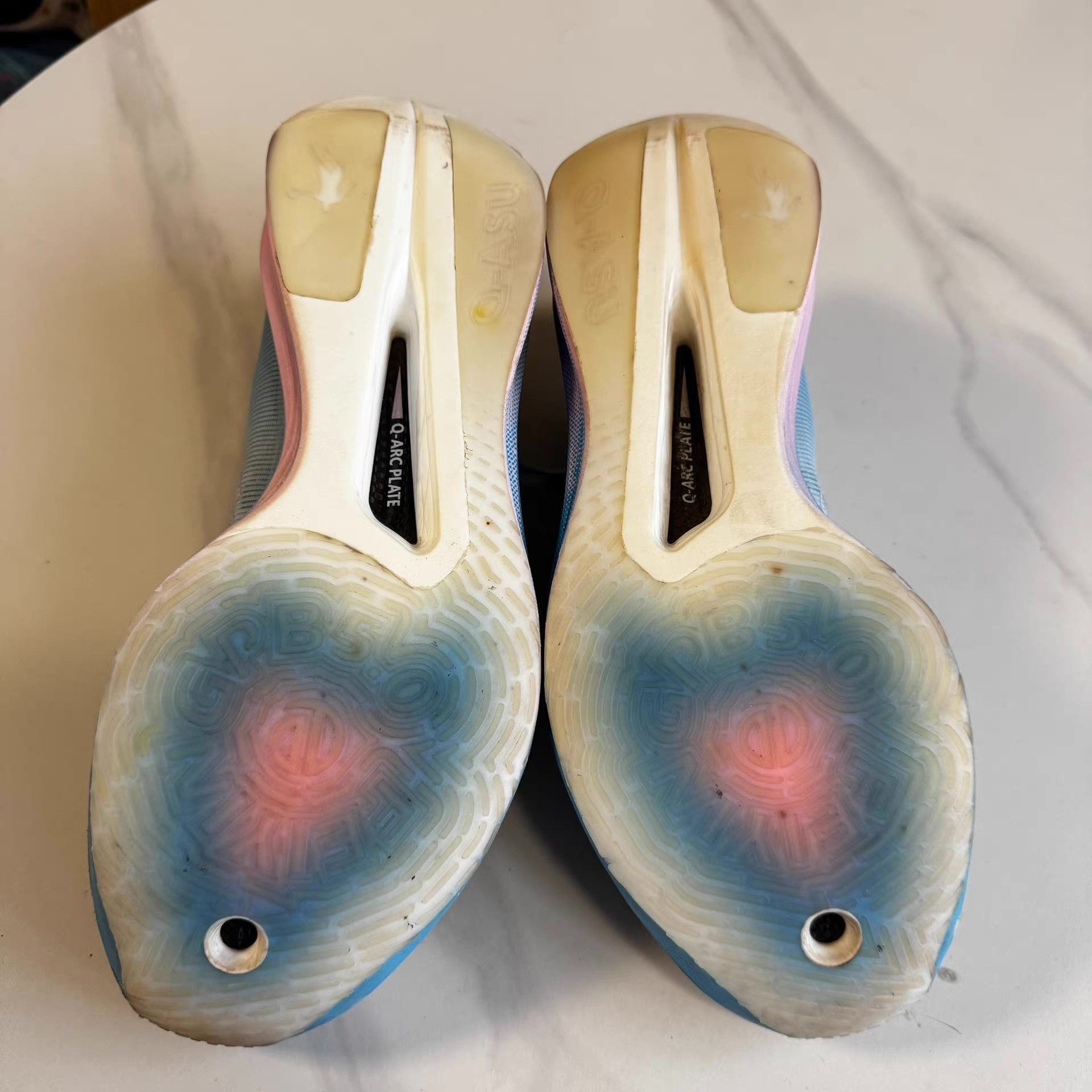 Nike Qiaodan Feiying PB 5.0, blue pink gradient Q10 Size US 11 / EU 44 - 4 Thumbnail
