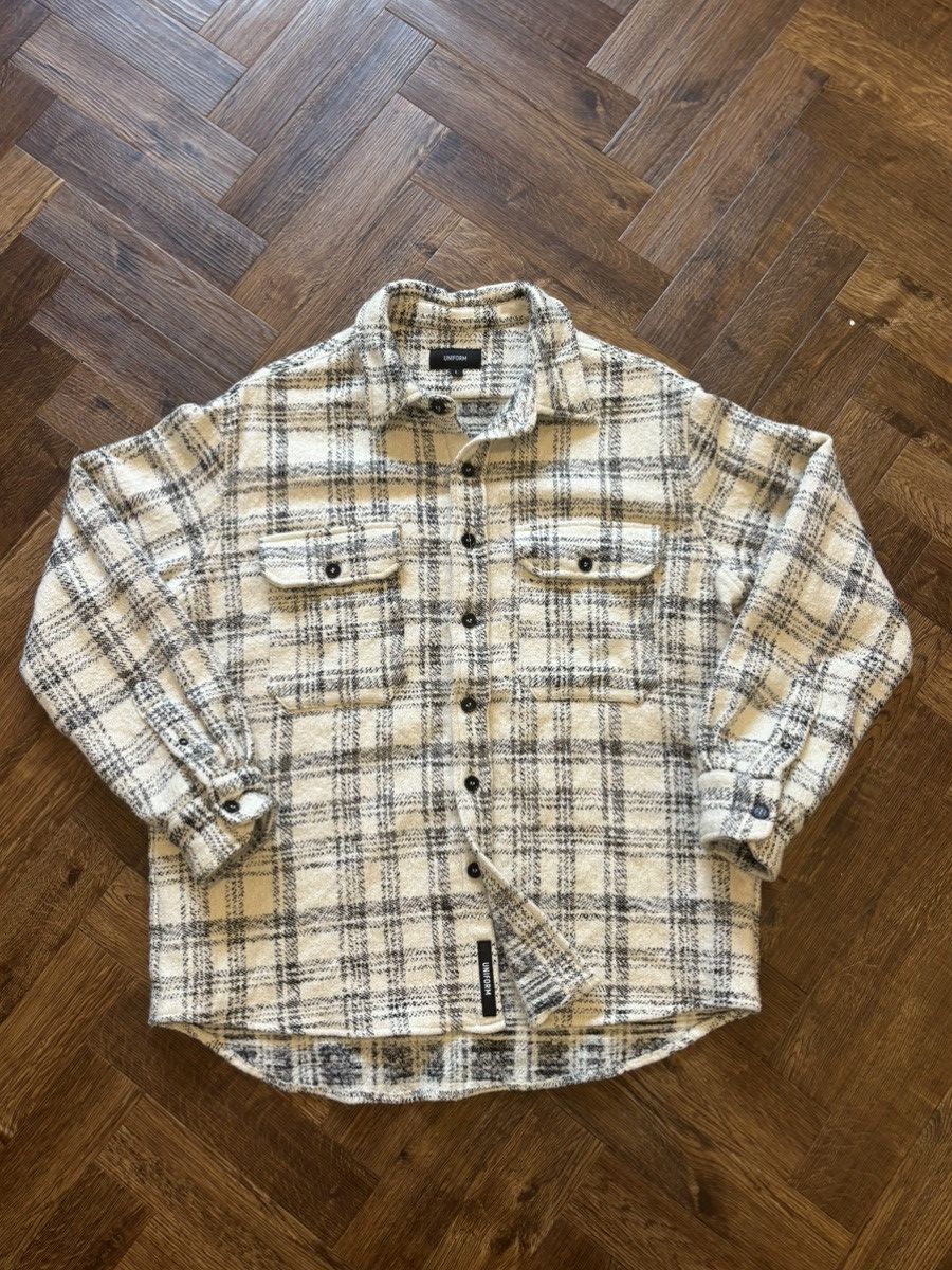 Uniform Studios Uniform/ Depressed Trap Kid Flannel Shirt cut and sewn Size US L / EU 52-54 / 3 - 1 Thumbnail