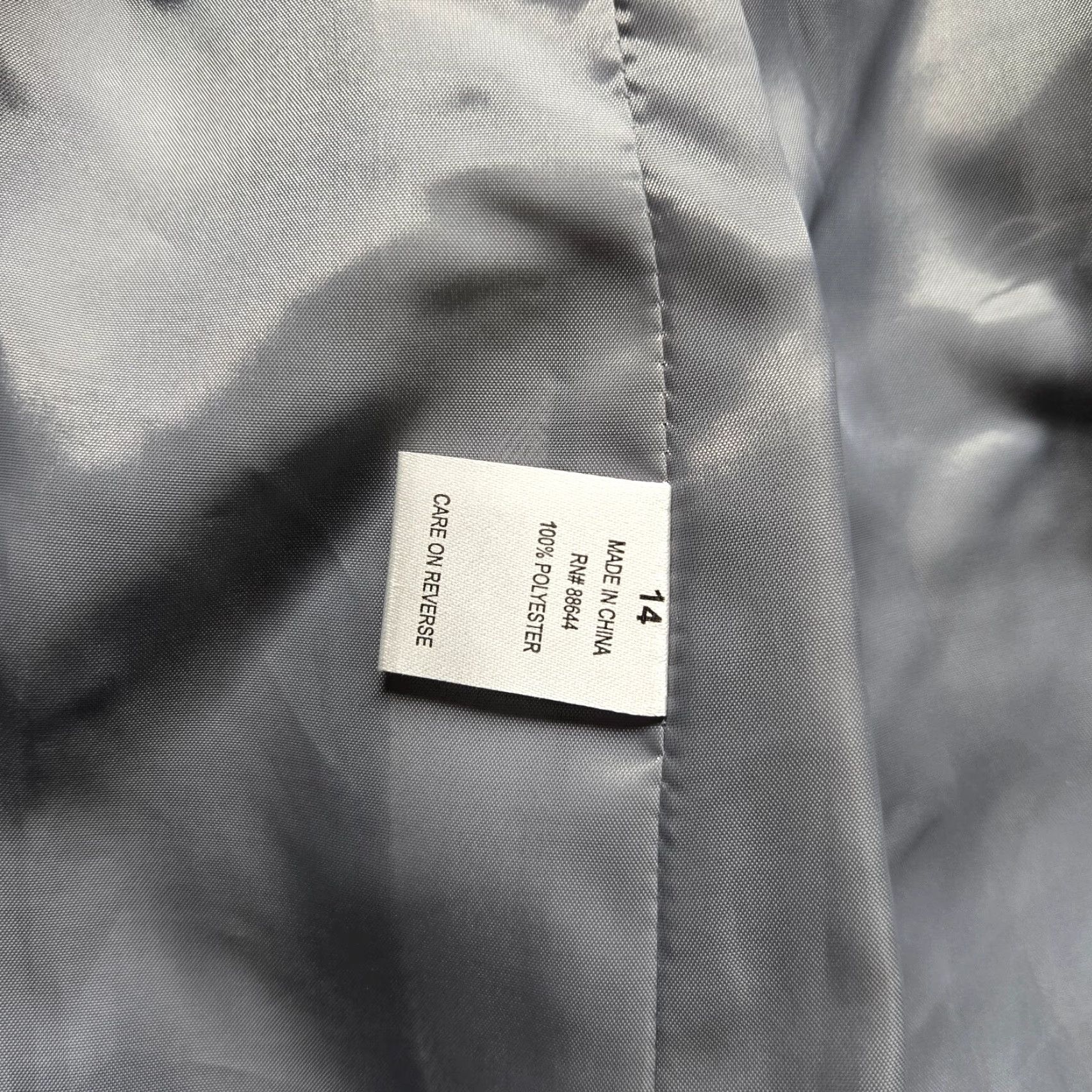 Vintage Emily Blazer Jacket Coat Gray Lining One Button Closure Adult Women's 14 Blazer Size XL / US 12-14 / IT 48-50 - 5 Thumbnail