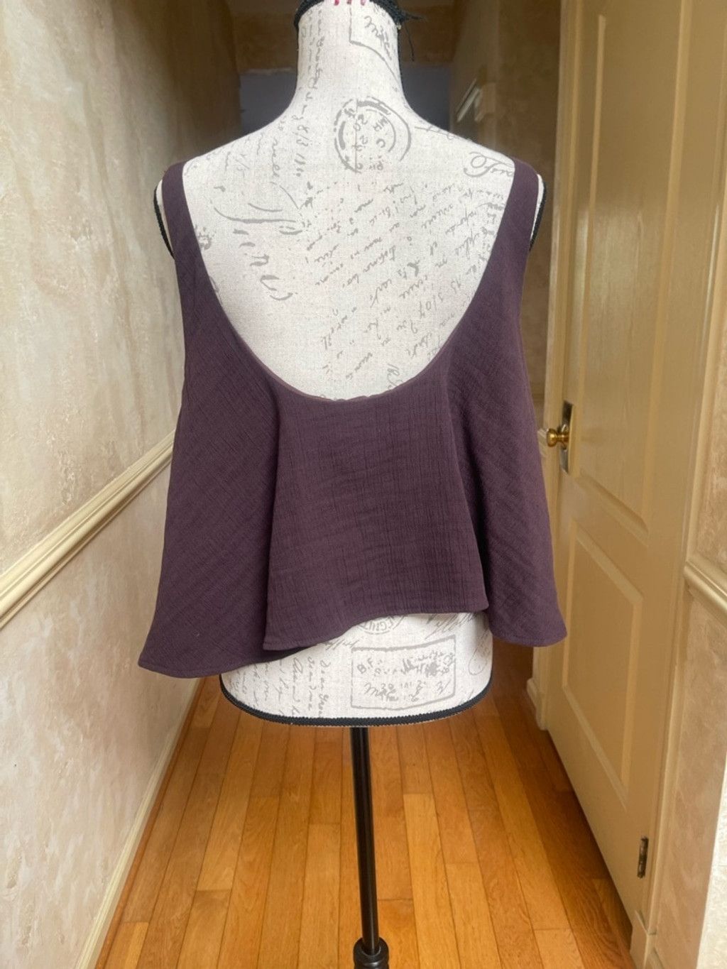 Zara ZARA XXL Brown Textured Cotton Crop TankTop Boho Cottagecore Size S / US 4 / IT 40 - 4 Thumbnail