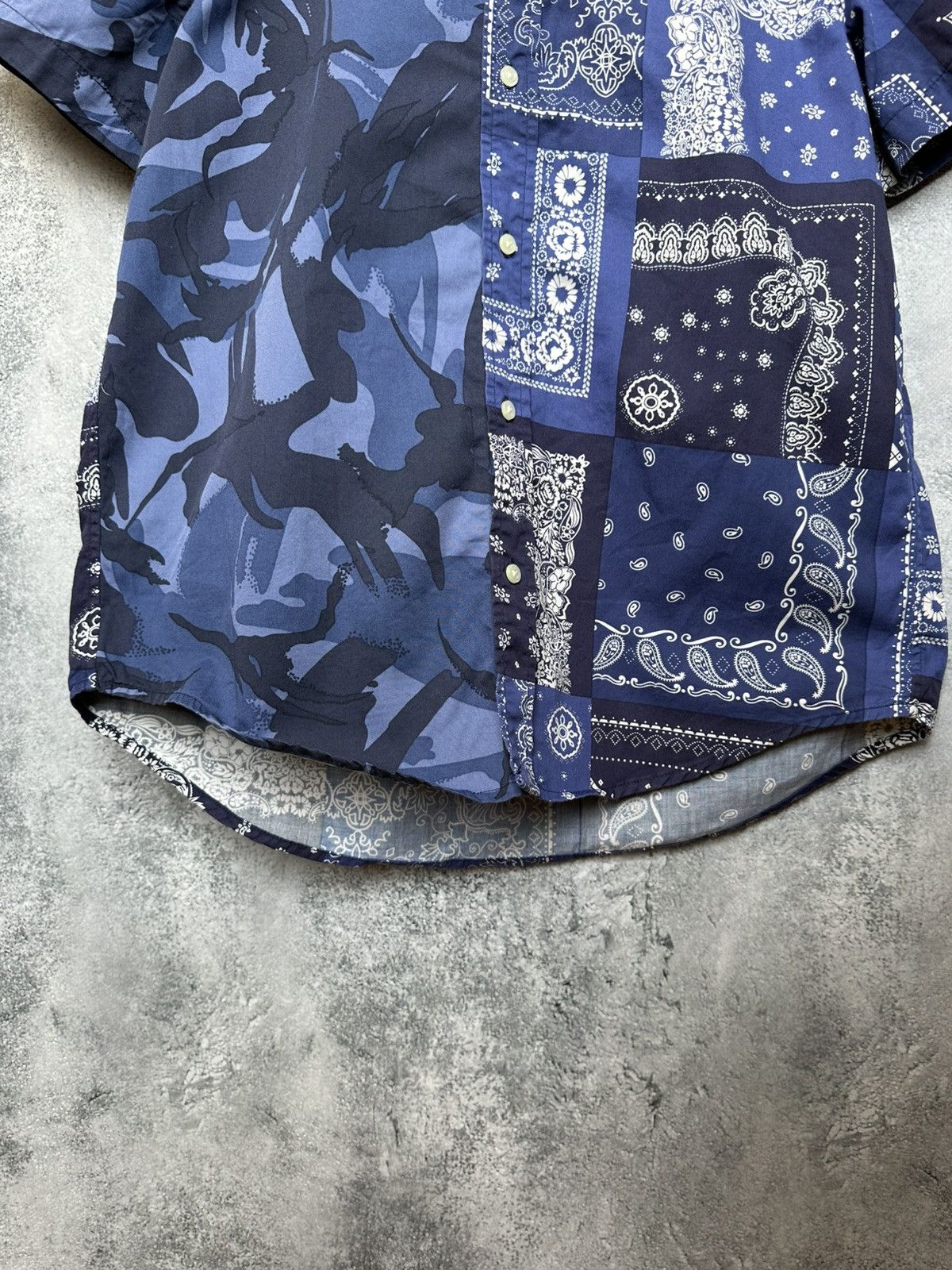 Ralph Lauren Ralph Lauren Bandana Shirt Button Up Short Sleeve Size XL / US 12-14 / IT 48-50 - 8 Thumbnail
