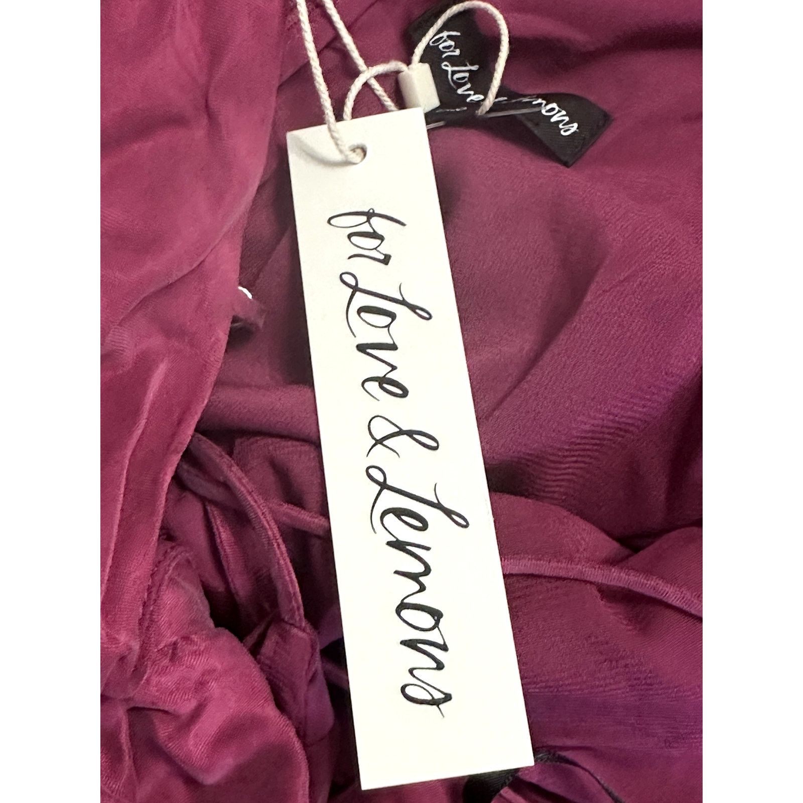 For Love & Lemons For Love & Lemons Allie Mini Dress Ruched Purple/Pink M NWT Size M / US 6-8 / IT 42-44 - 8 Thumbnail