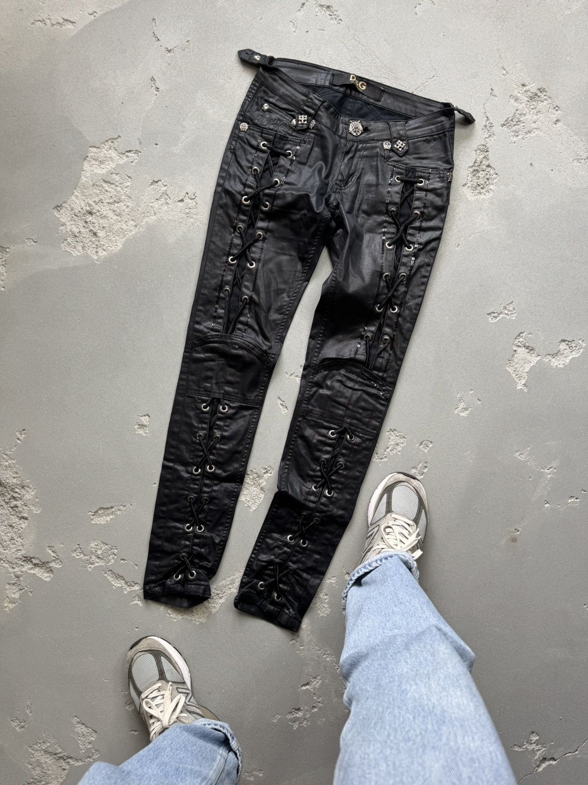 Dolce & Gabbana DOLCE GABBANA Vintage Ghotic Pants Size 28" / US 6 / IT 42 - 1 Thumbnail