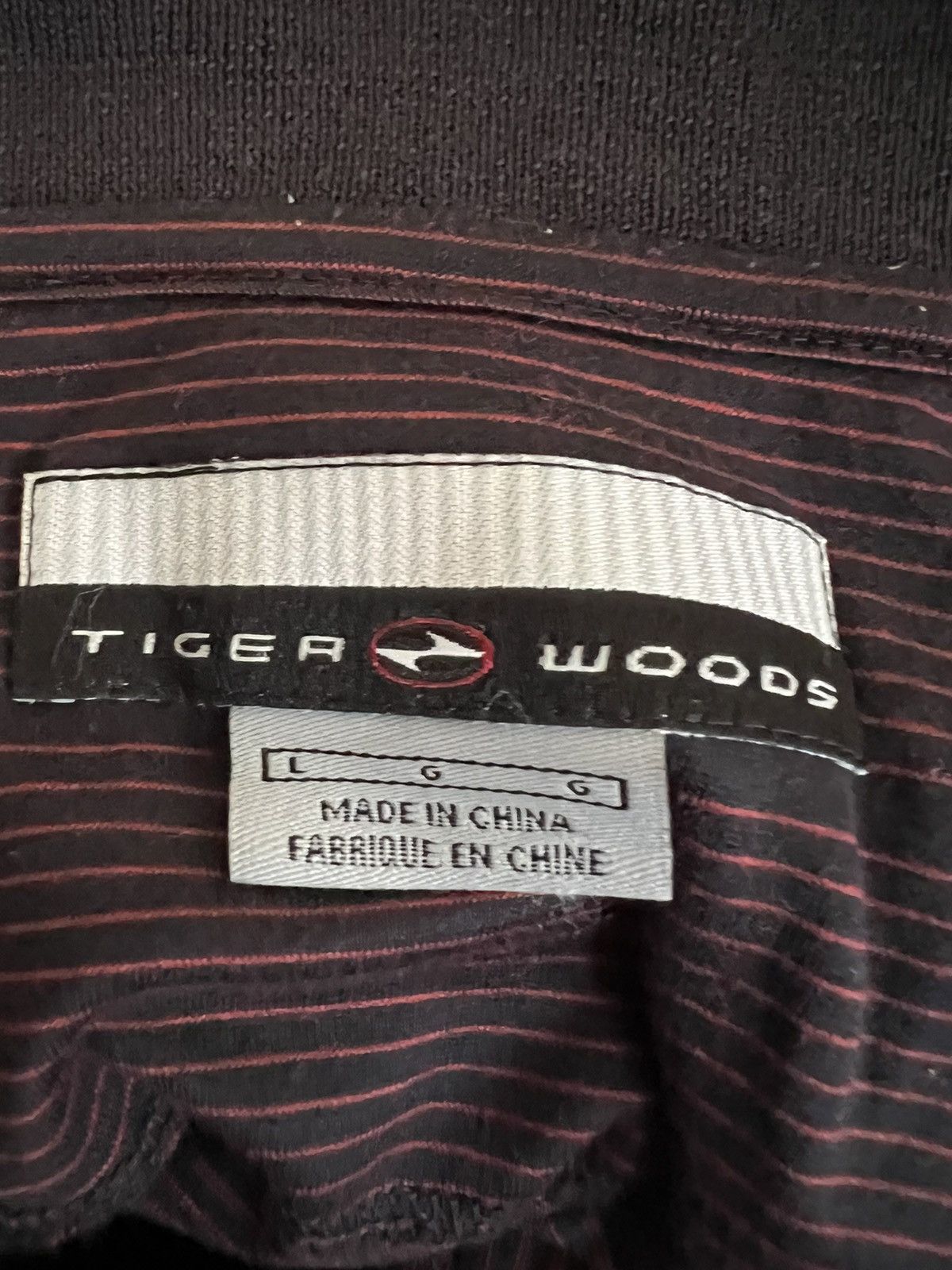 Nike Vintage 2000s Nike Tiger Wood Striped Polo Shirt Golf Size US L / EU 52-54 / 3 - 11 Thumbnail