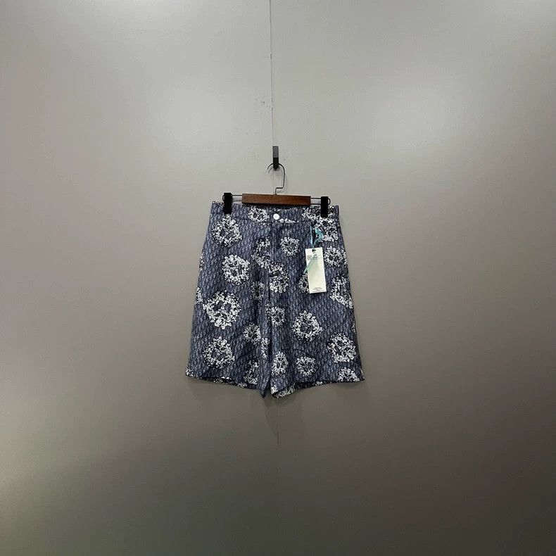 DENIM TEARS × Dior Gucci Denim Tears co-branded full-print logo shorts 2501-Ne Size US 28 / EU 44 - 1 Thumbnail