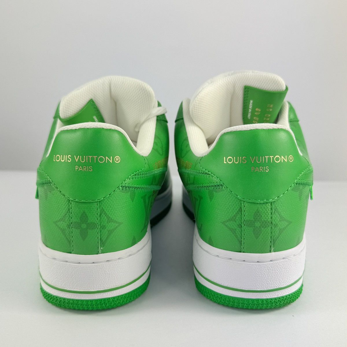 Louis Vuitton x Nike Air Force 1 By Virgil Abloh Green Sneakers Size US 8.5 / EU 41-42 - 3 Thumbnail