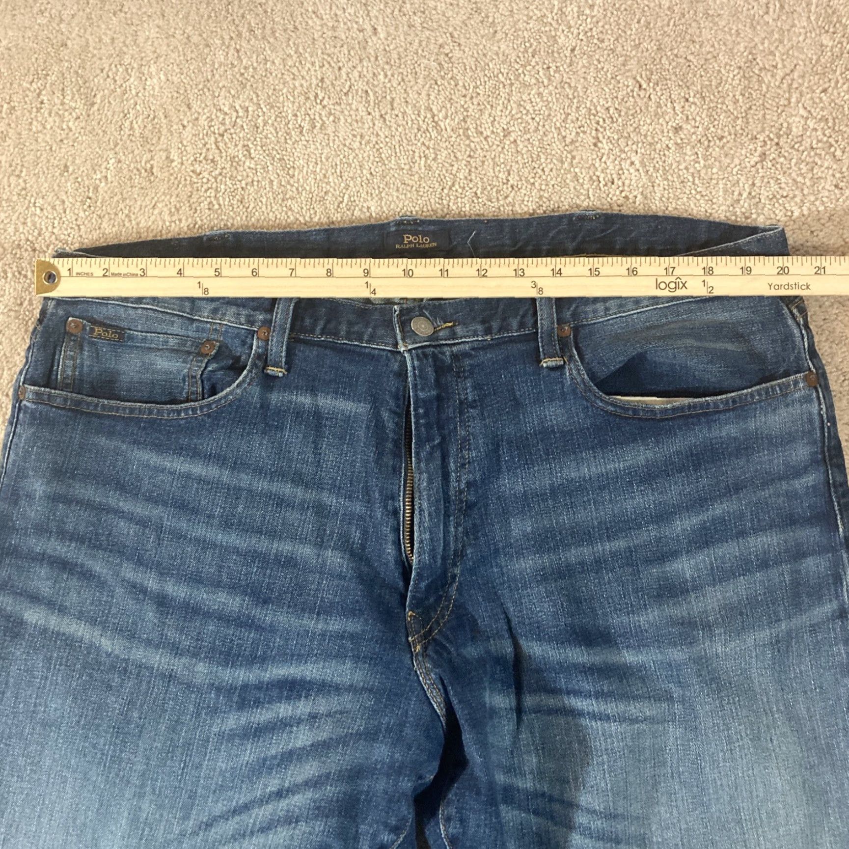 Polo Ralph Lauren Polo Ralph Lauren Jeans The Classic Fit Straight Denim Blue Mens 40x31 Inseam 31 Regular Size US L / EU 52-54 / 3 - 2 Thumbnail