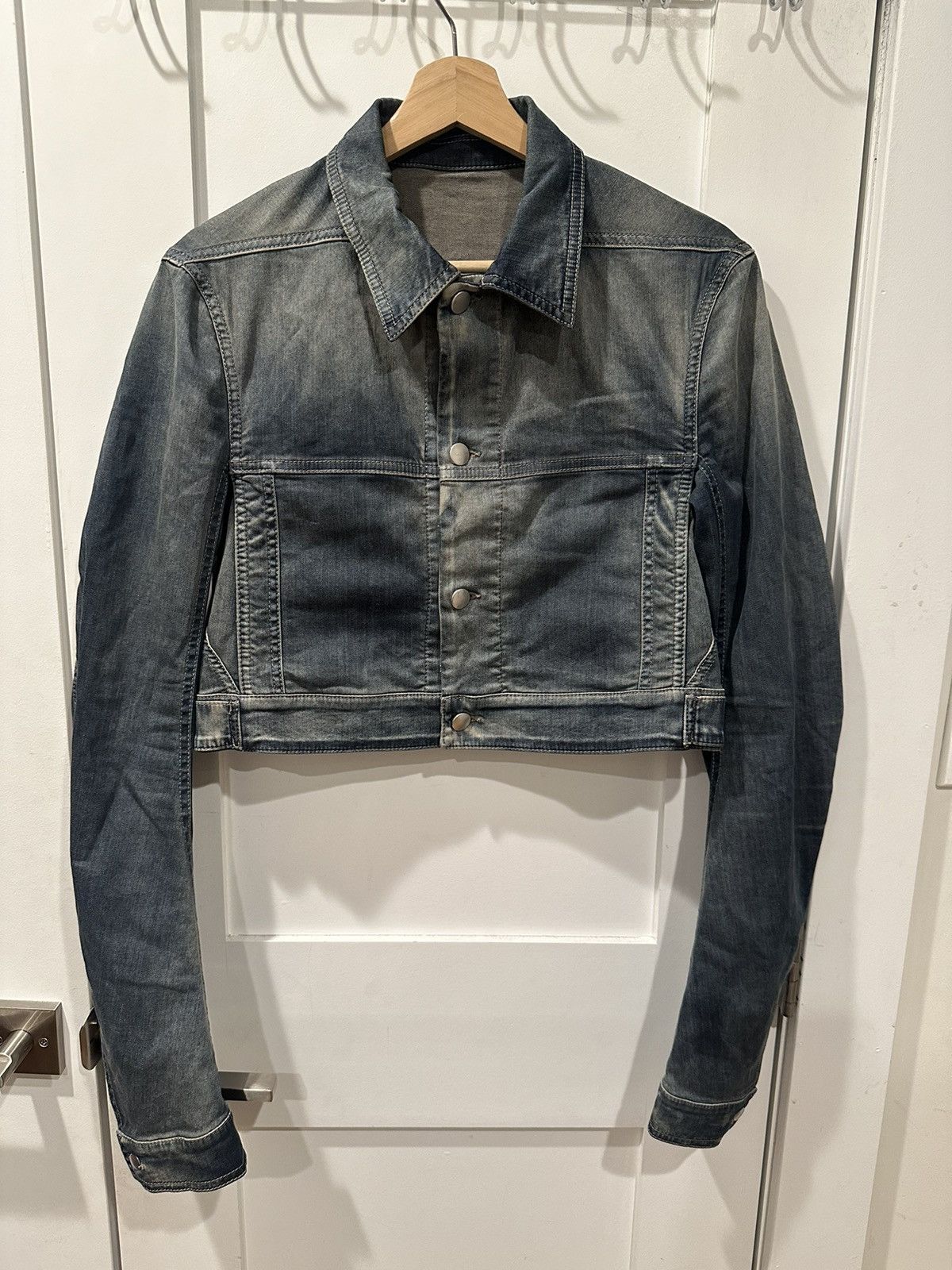 image of Rick Owens Hustler Little Joe - Rr19S2719-Shu in Blue, Men's (Size Medium)
