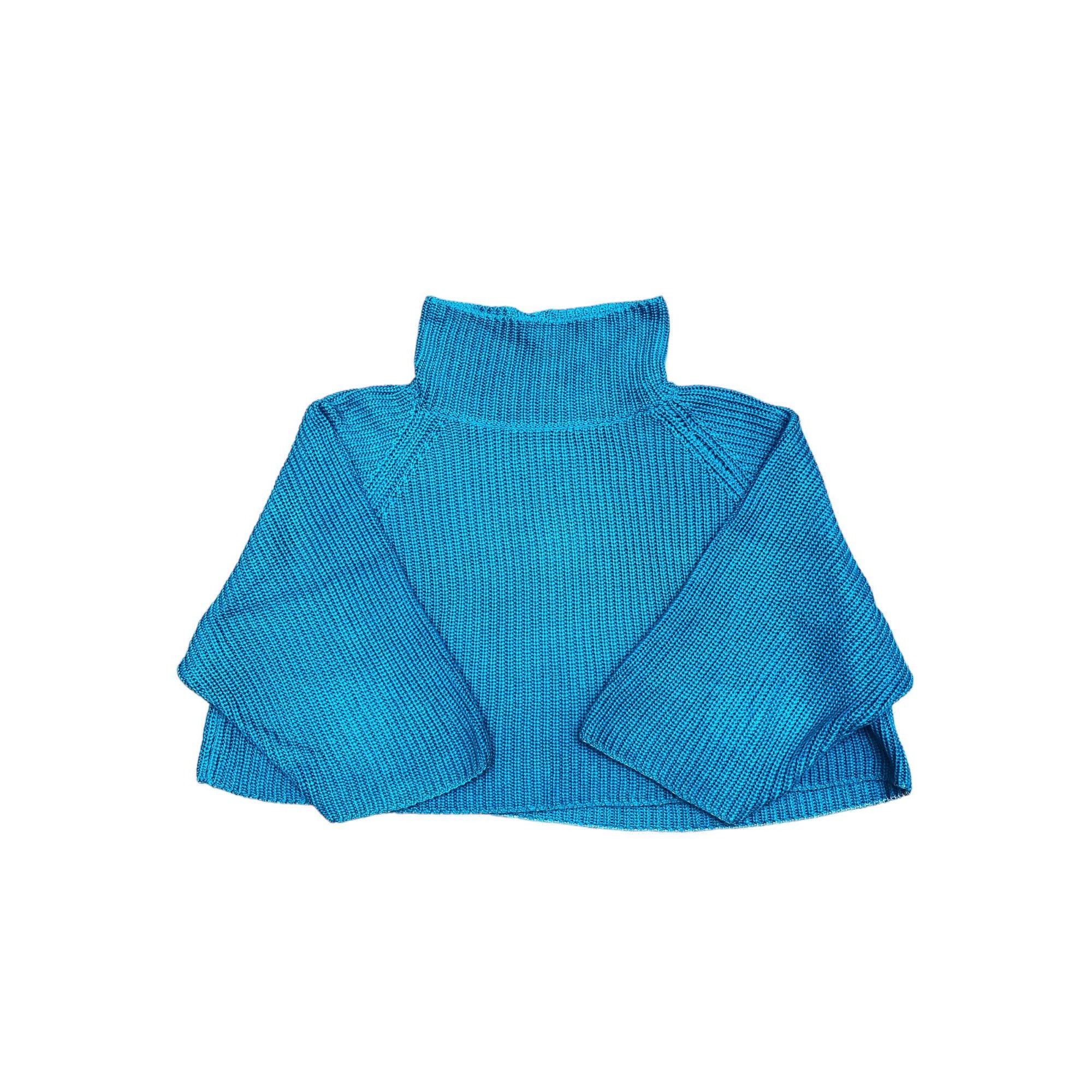 Jean Paul Gaultier Vintage Cropped Blue Knit Size US L / EU 52-54 / 3 - 1 Thumbnail