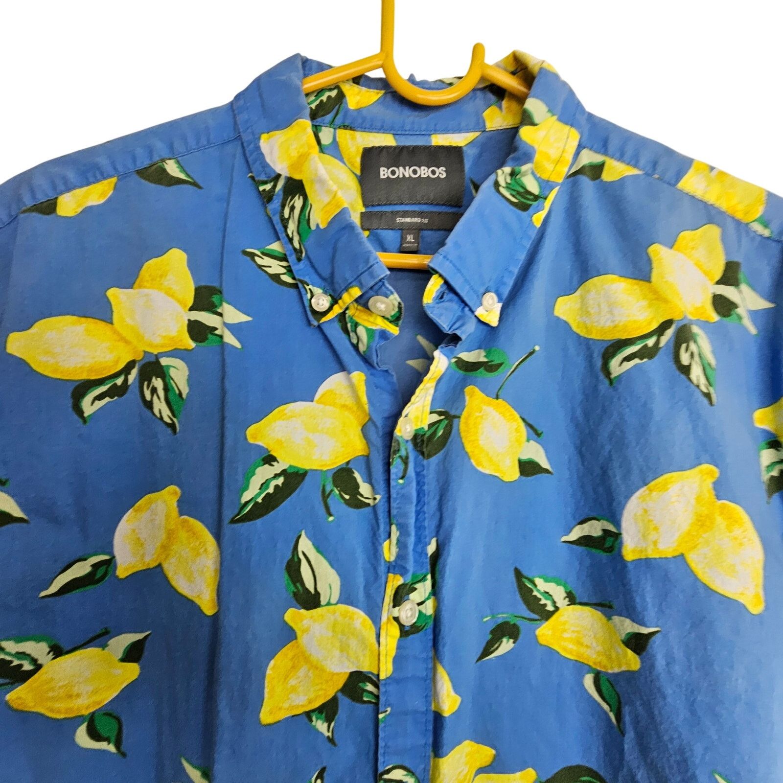 Bonobos Bonobos Tropical Lemon Fruit Print Shirt XL Vacation Resort Size US XL / EU 56 / 4 - 2 Thumbnail