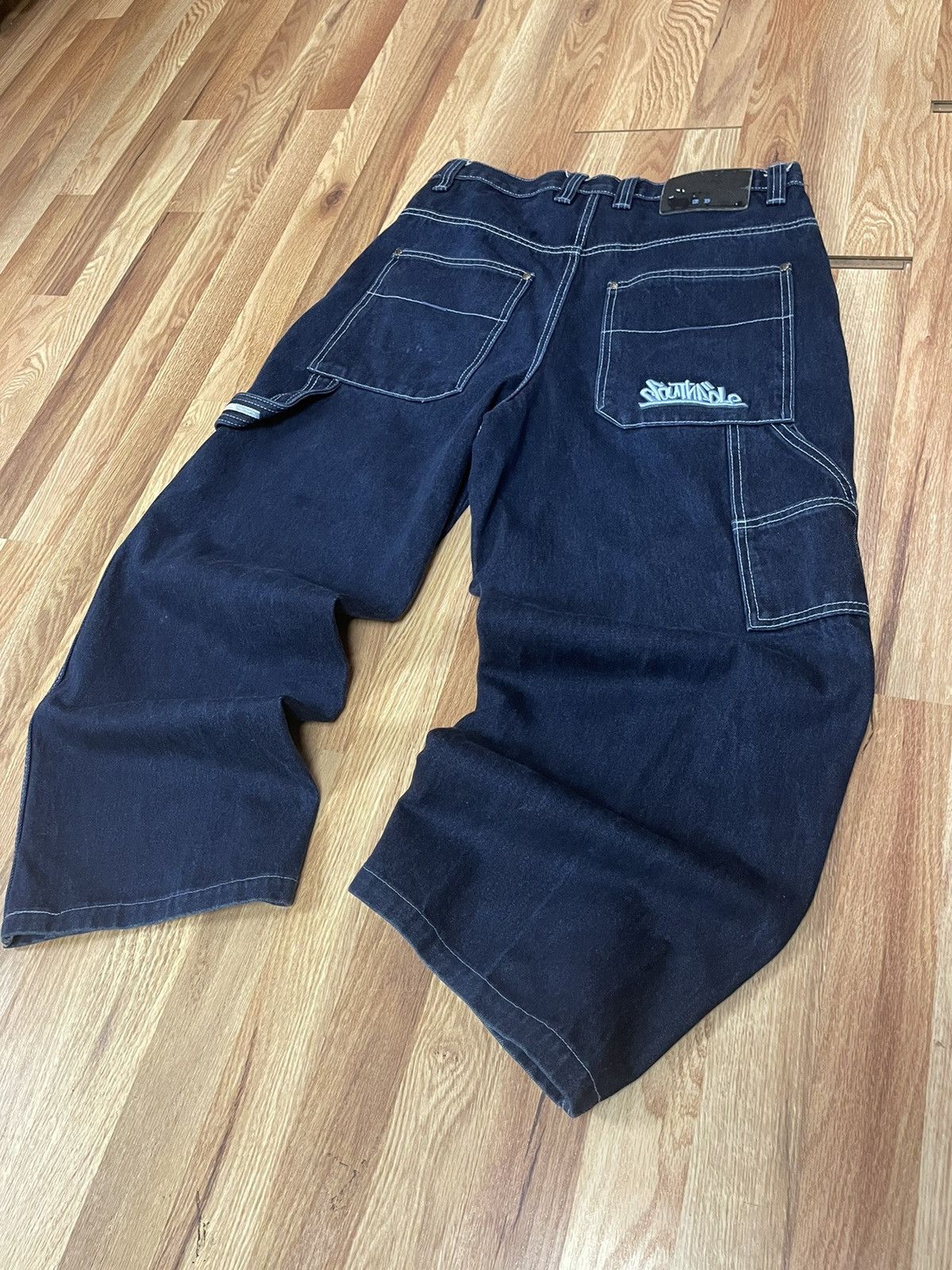 image of Vintage Y2K Baggy Southpole Carpenter Pants 90's Jnco Style in Blue, Men's (Size 34)