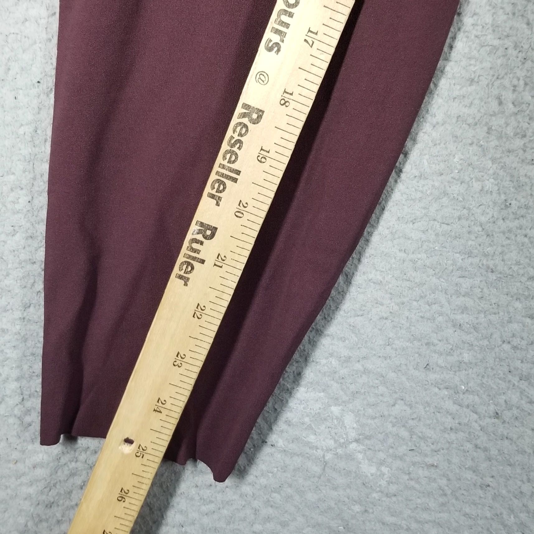 Nike Nike Zenvy High Waist Yoga Leggings 7/8 - Women's 2XL - Burgundy - Activewear - Compression - Pockets Size 40" / US 18 - 7 Thumbnail