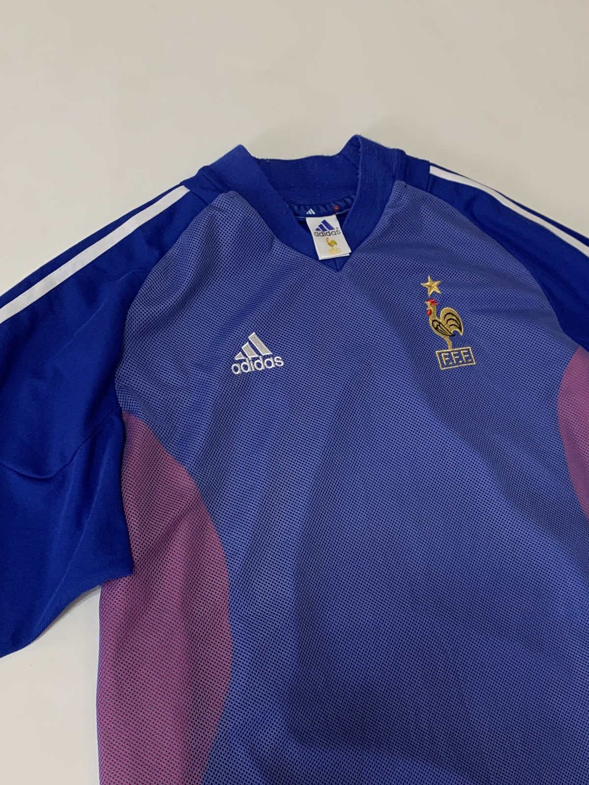 Adidas × Vintage France Home football shirt 2002 - 2004 Adidas Size US XL / EU 56 / 4 - 2 Thumbnail