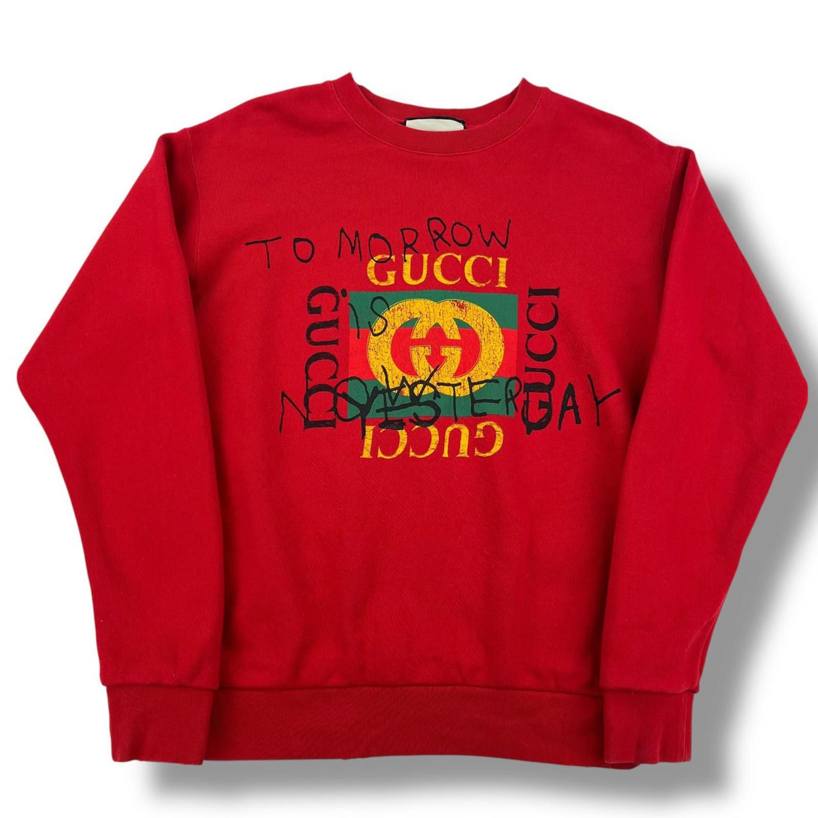 Gucci Gucci Coco Capitan Printed Logo Red Sweatshirt Size US S / EU 44-46 / 1 - 2 Thumbnail