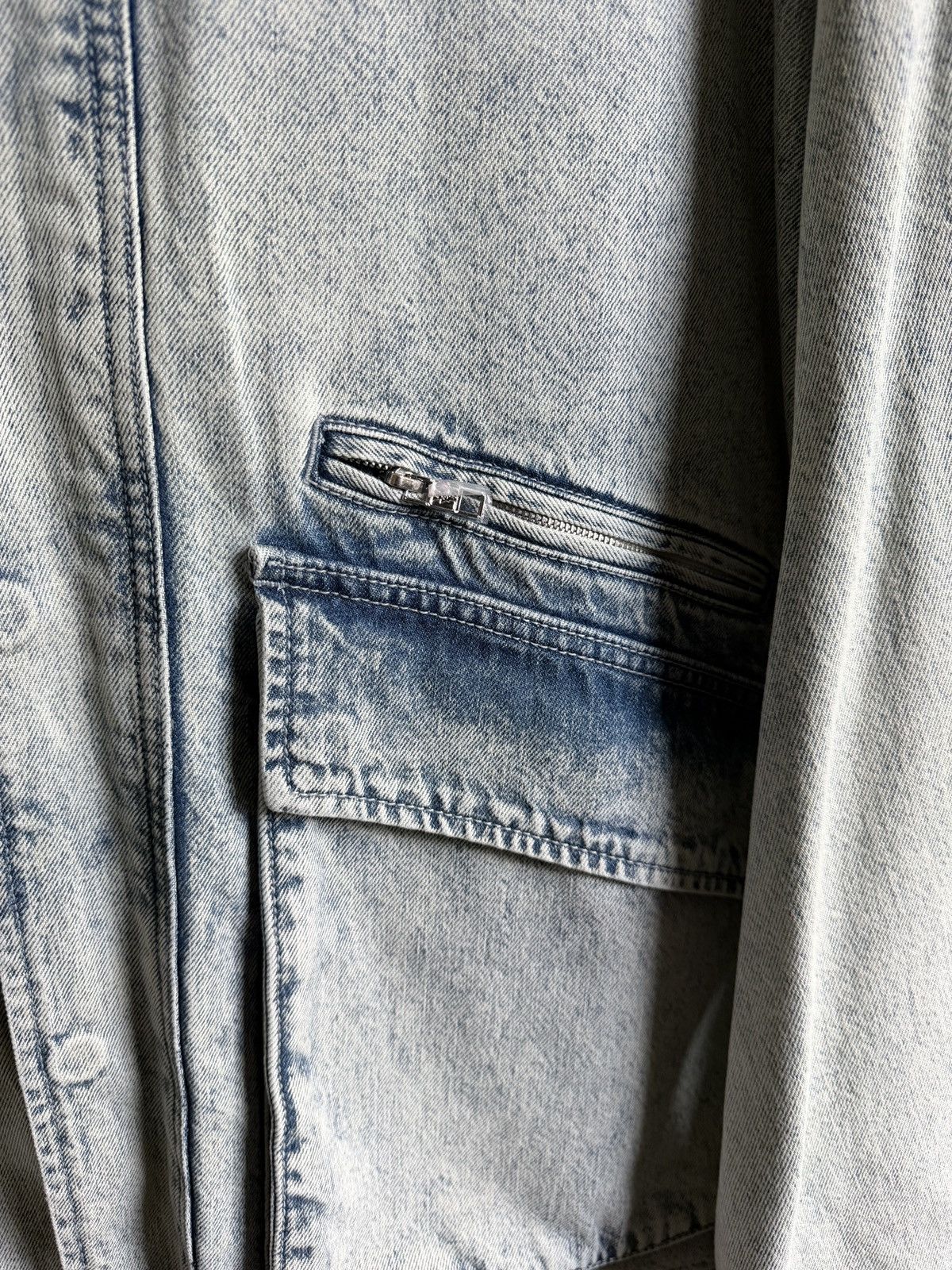 Wooyoungmi Wooyungmi blue plaque denim jacket Size US L / EU 52-54 / 3 - 6 Thumbnail