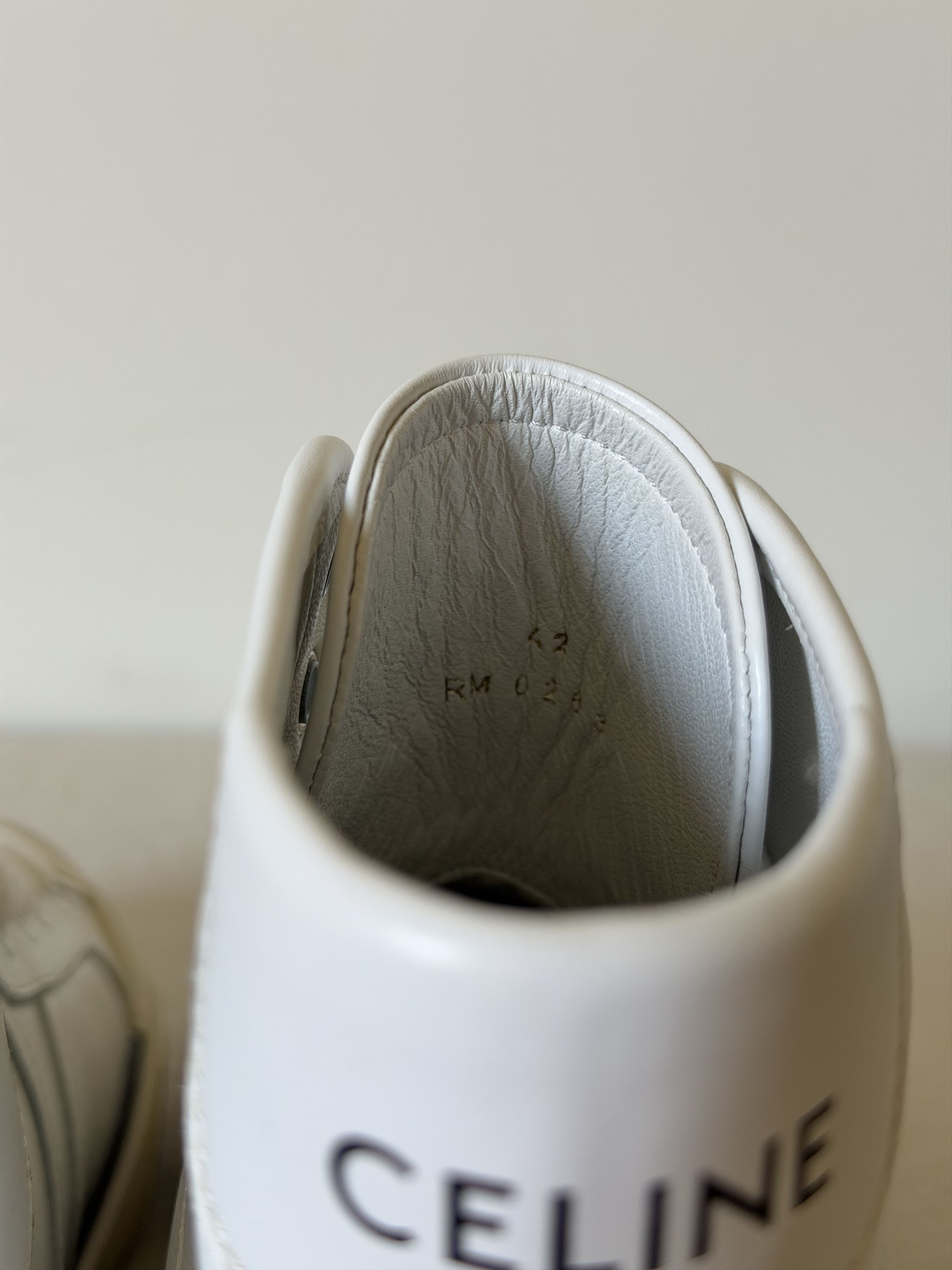 Celine Celine Alan AS-02 Mid Sneakers in White Calfskin Size US 9 / EU 42 - 6 Thumbnail