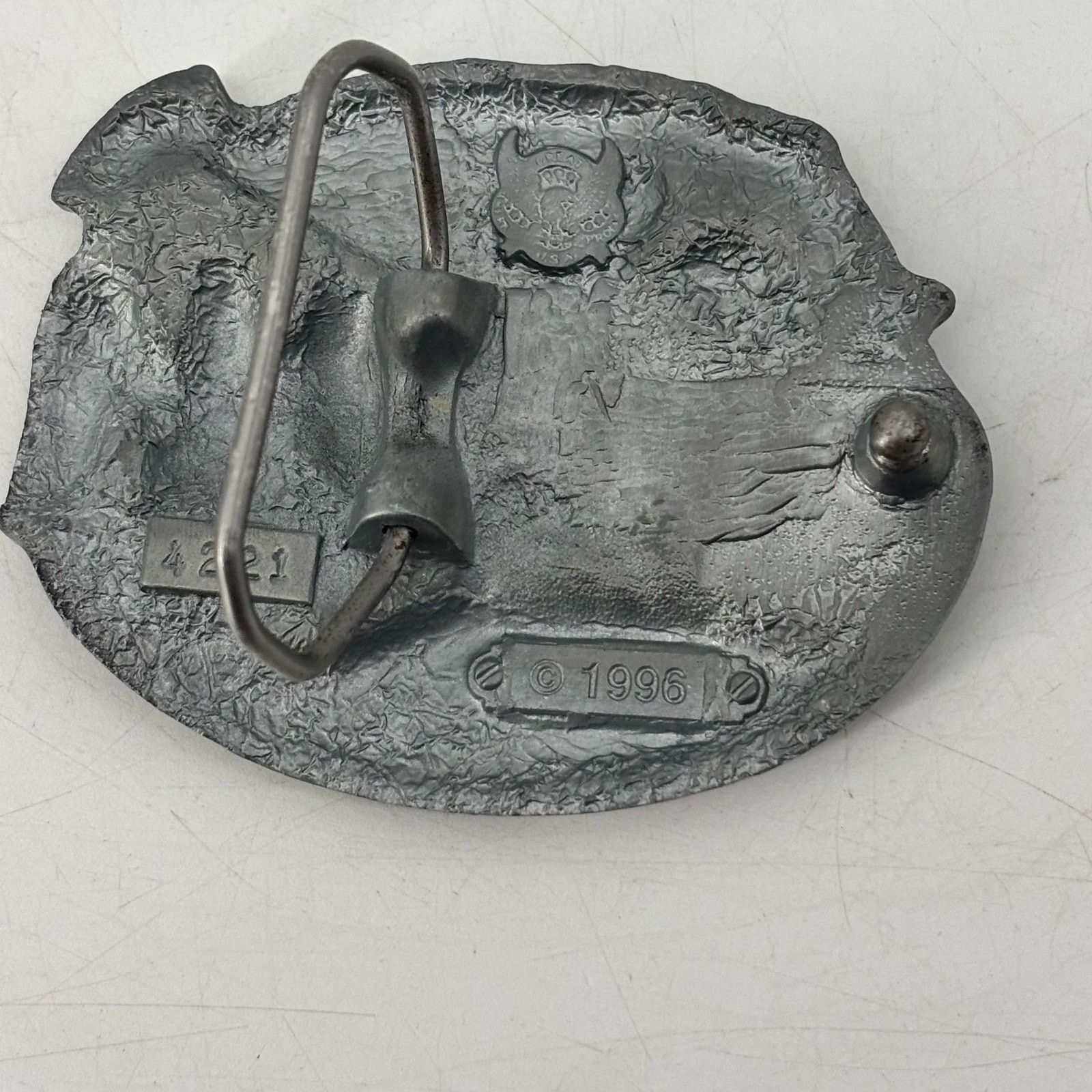 Vintage US National Guard Belt Buckle Great American Hero USA Pewter Size ONE SIZE - 15 Thumbnail