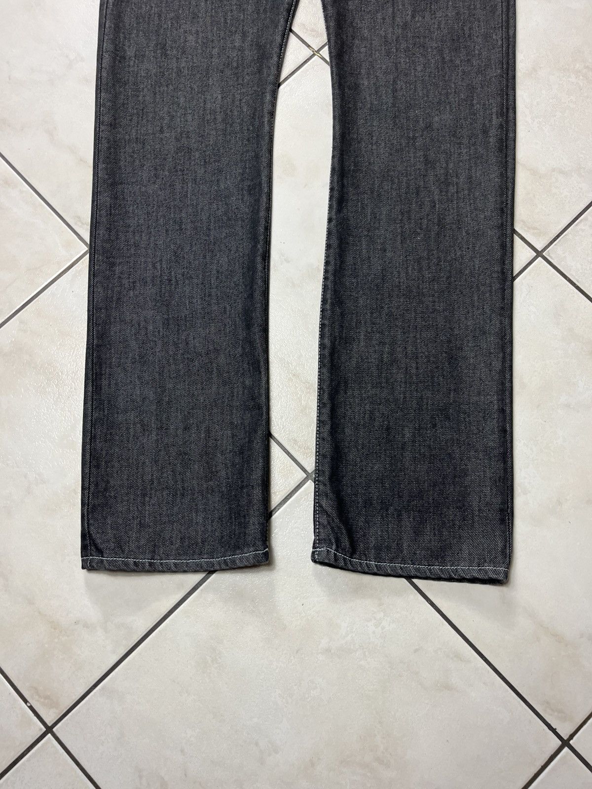 Designer × H&M × Karl Lagerfeld Karl Lagerfeld for H&M dark grey goth denim jeans pants Size US 32 / EU 48 - 5 Thumbnail