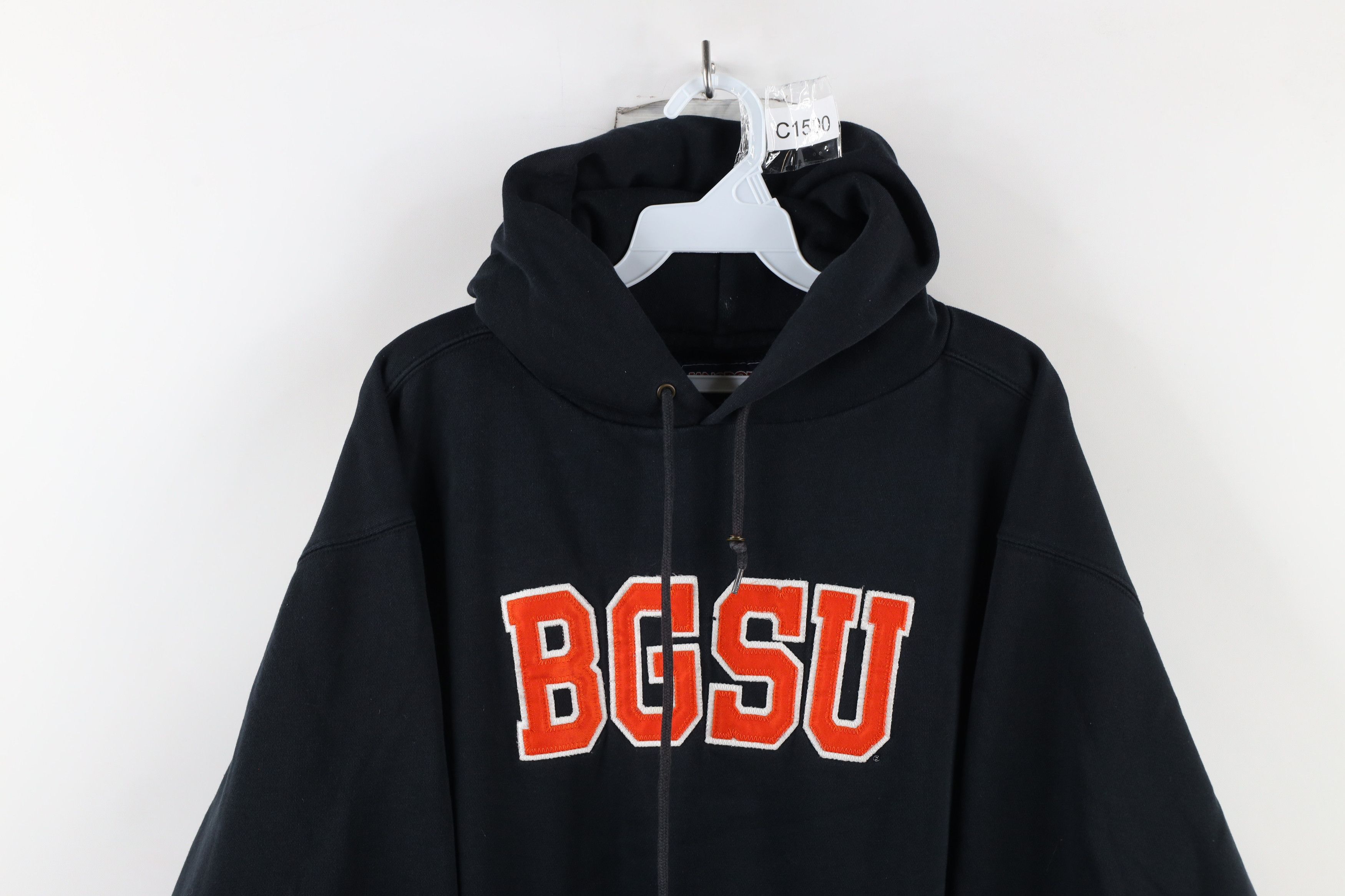 Vintage Vintage 90s Bowling Green State University Hoodie Sweatshirt Size US M / EU 48-50 / 2 - 2 Thumbnail