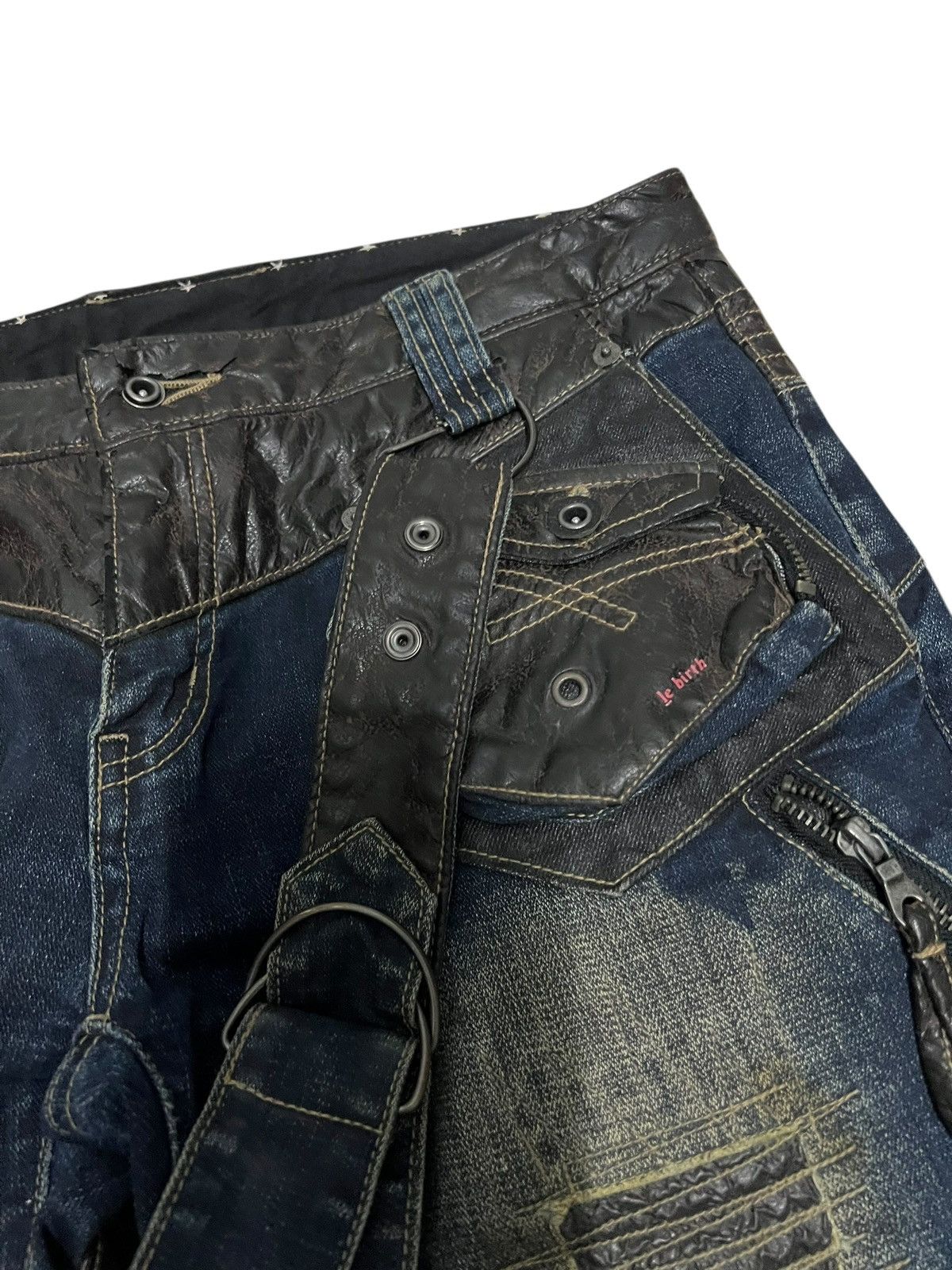 If Six Was Nine 🔥Very Rare PPFM Like If Six Was Nine Style Patchwork Jean Size US 33 - 10 Thumbnail