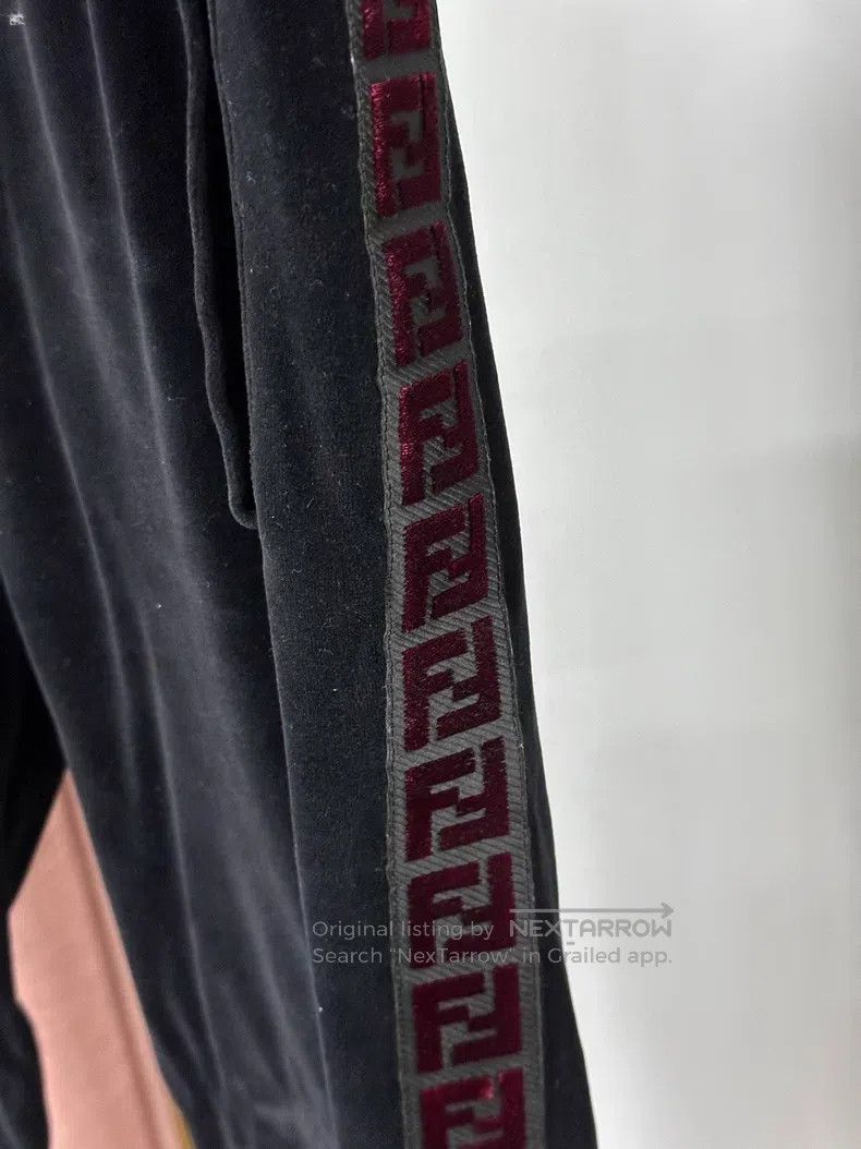 Fendi Fendi Black velvet side-stripe track pants with classic do Size US 36 / EU 52 - 3 Thumbnail