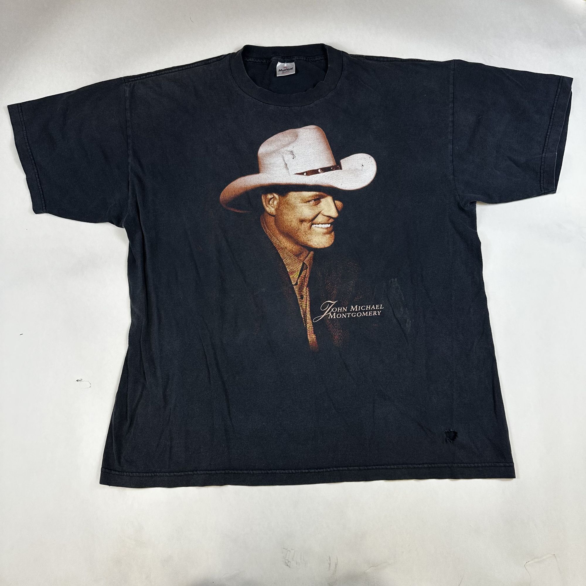 Vintage John Michael Montgomery Graphic T-Shirt XXL Murina 100% Cott Size US XXL / EU 58 / 5 - 1 Thumbnail