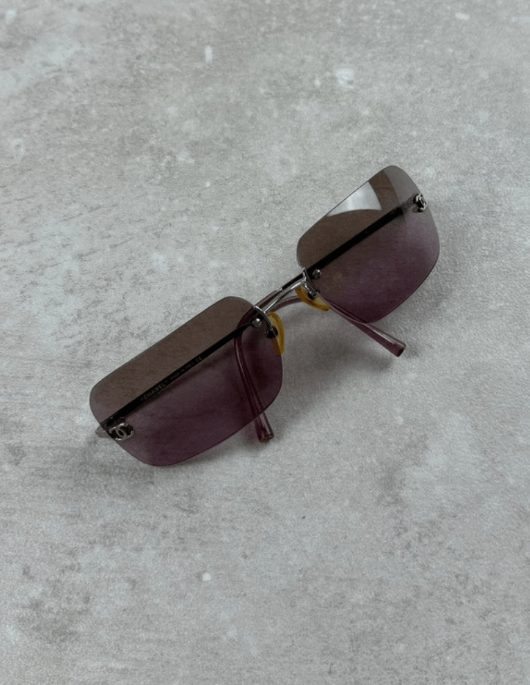 Chanel × Vintage CHANEL SUNGLASSES 4017 LOGO ICONIC Mask CC Vintage Size ONE SIZE - 2 Thumbnail
