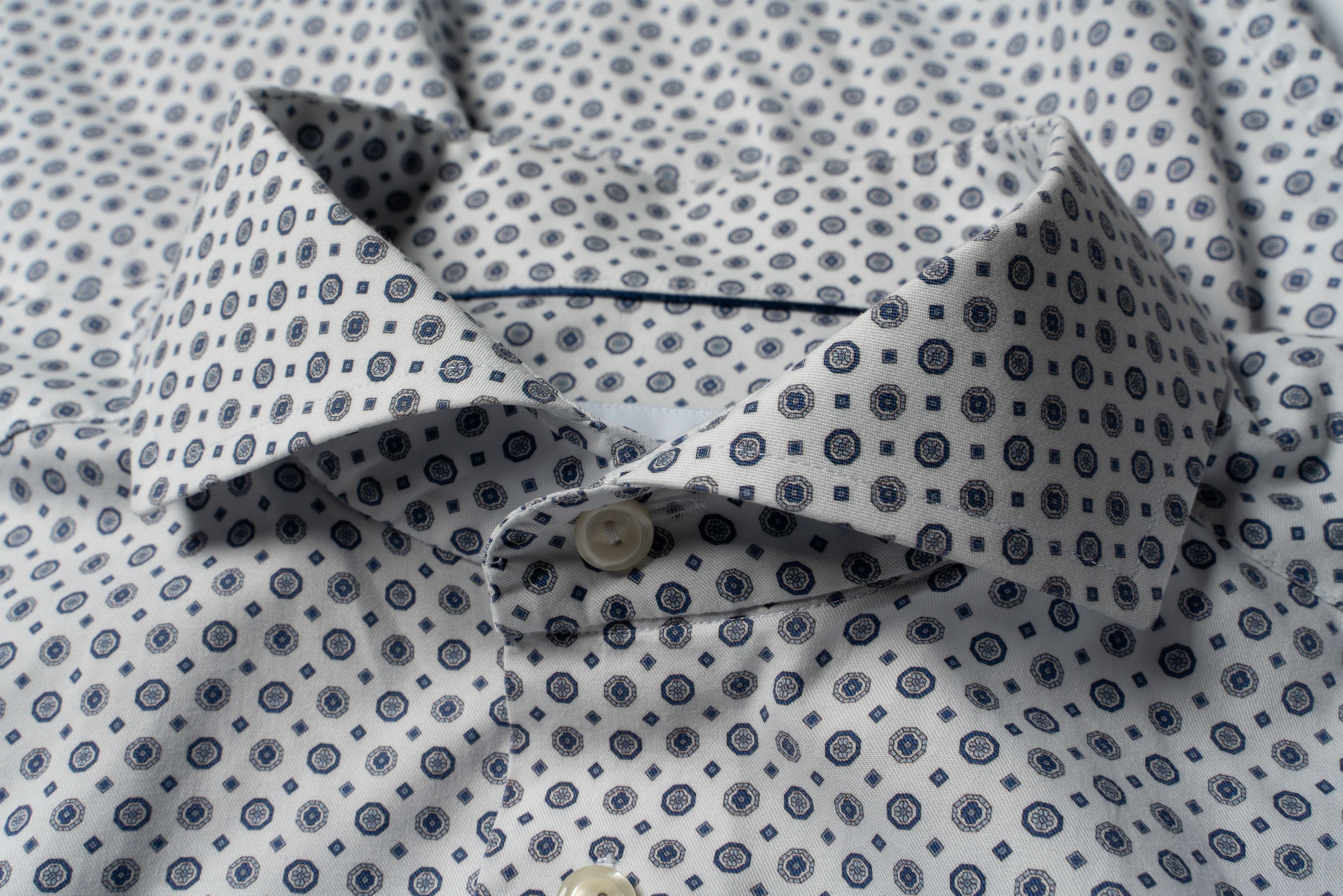 Eton 🔵 ETON Print Signature Twill Cotton Button Up Shirt Size US L / EU 52-54 / 3 - 5 Thumbnail