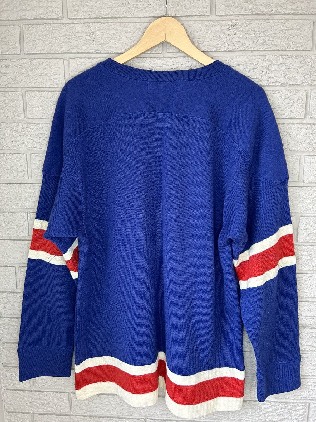 Ccm Vintage 90s CCM Heritage New York Rangers Wool Jersey Size US M / EU 48-50 / 2 - 7 Thumbnail