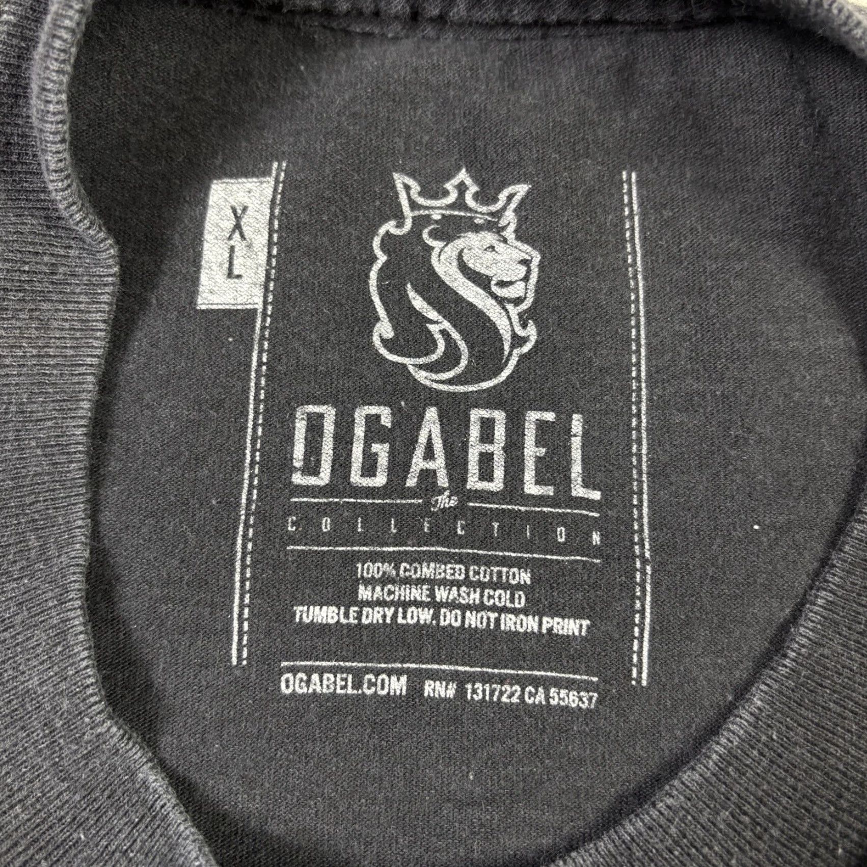 Vintage OG OBEL Men Shirt XL Black King of Hearts Logo Graphic Tee Short Sleeve Crew Neck T-Shirt Size US XL / EU 56 / 4 - 5 Thumbnail