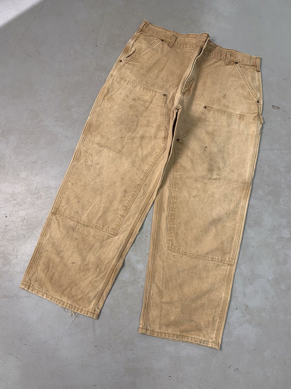 Carhartt Vintage Carhartt B01 BRN double knee carpenter denim Size US 44 / EU 60 - 1 Thumbnail