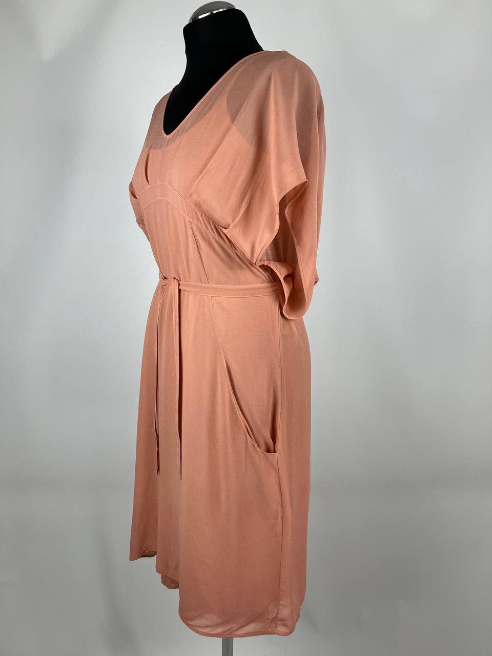 Transit Transit Par Such Peach Women Owersaize Dress Size 3 (0469) Size L / US 10 / IT 46 - 2 Thumbnail