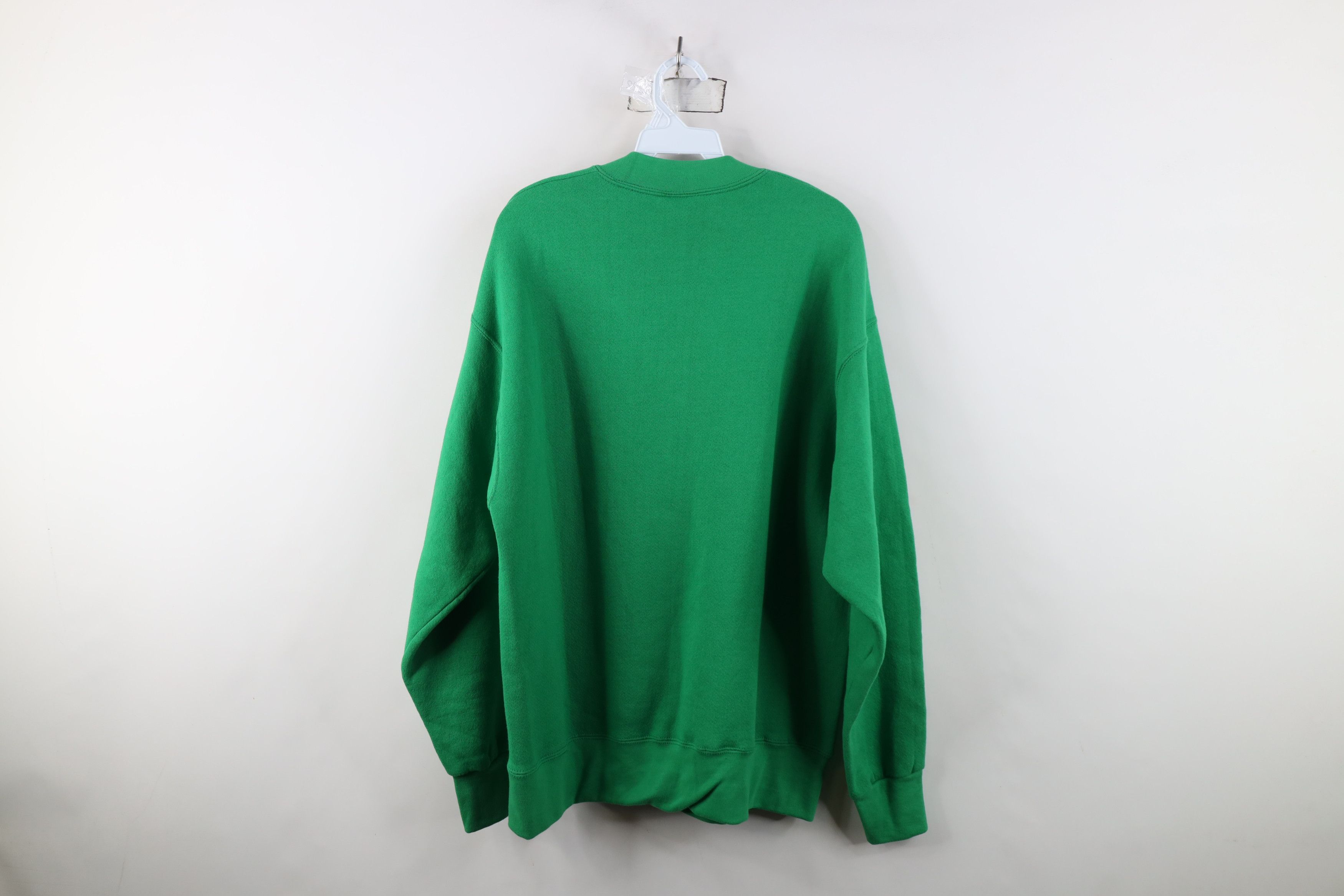 Vintage Vintage 90s Streetwear Crewneck Sweatshirt Kelly Green USA Size US L / EU 52-54 / 3 - 9 Thumbnail