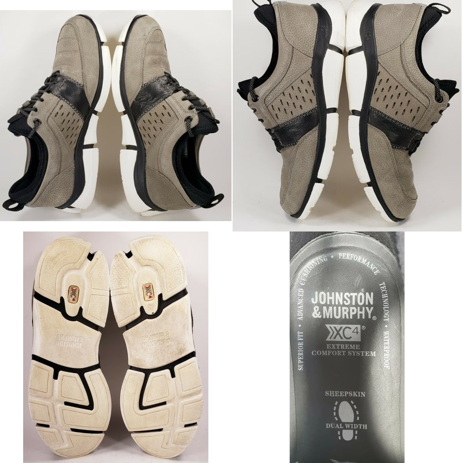 Johnston & Murphy Johnston & Murphy XC4 Cleary Sneaker Charcoal/Black Men's Sz 9M Size US 9 / EU 42 - 8 Thumbnail