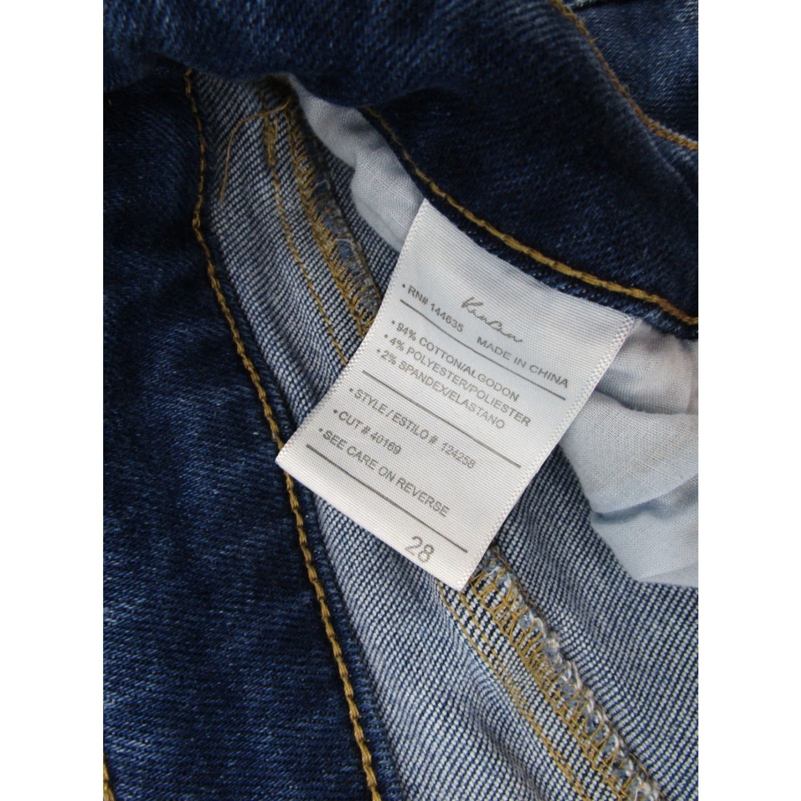 Vintage Kancan fot Maurices Jeans Button Fly Blue Stretch Denim Skinny Women's Size 28 Size 28" / US 6 / IT 42 - 5 Thumbnail