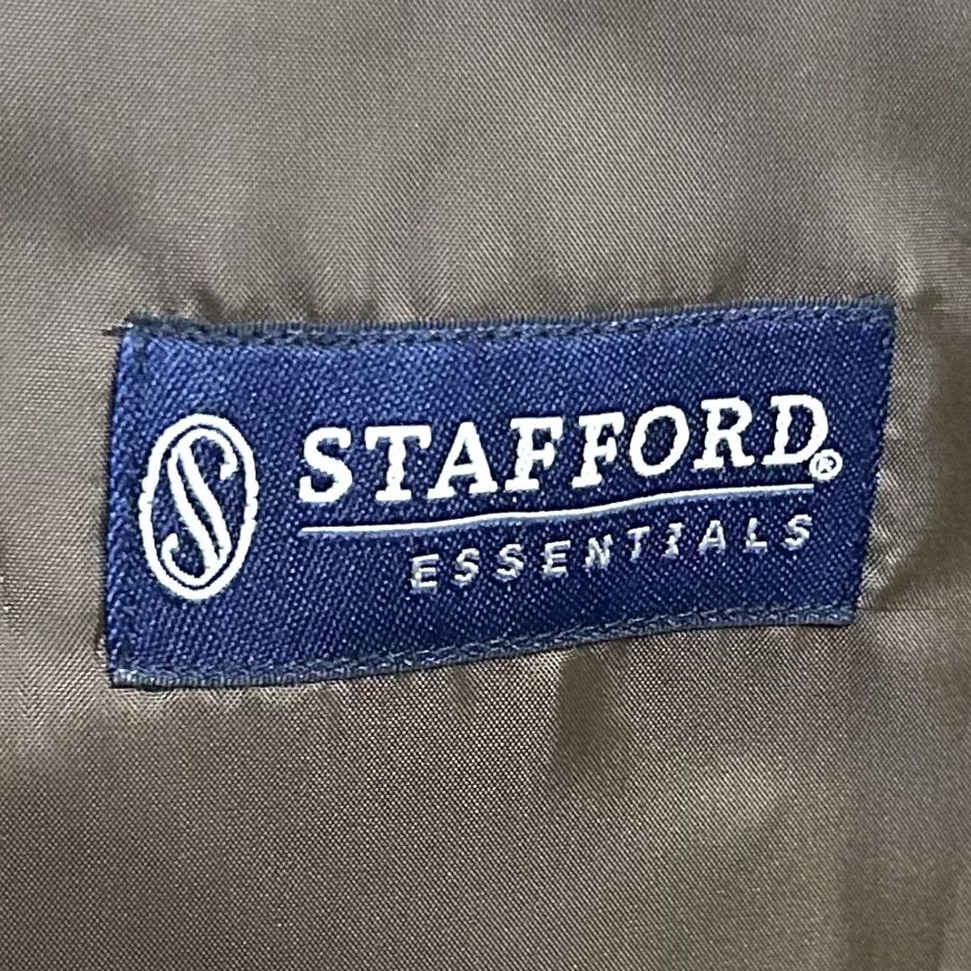 Stafford Stafford 48R Classic Fit Sport Coat Beige Herringbone Two-Button Vented Size US XS / EU 42 / 0 - 3 Thumbnail