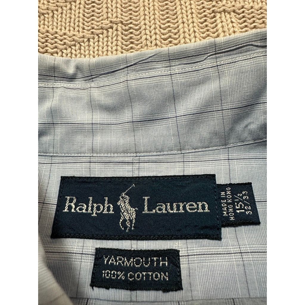 Ralph Lauren Ralph Lauren blue plaid Yarmouth button down size 15.5 Size US M / EU 48-50 / 2 - 5 Thumbnail