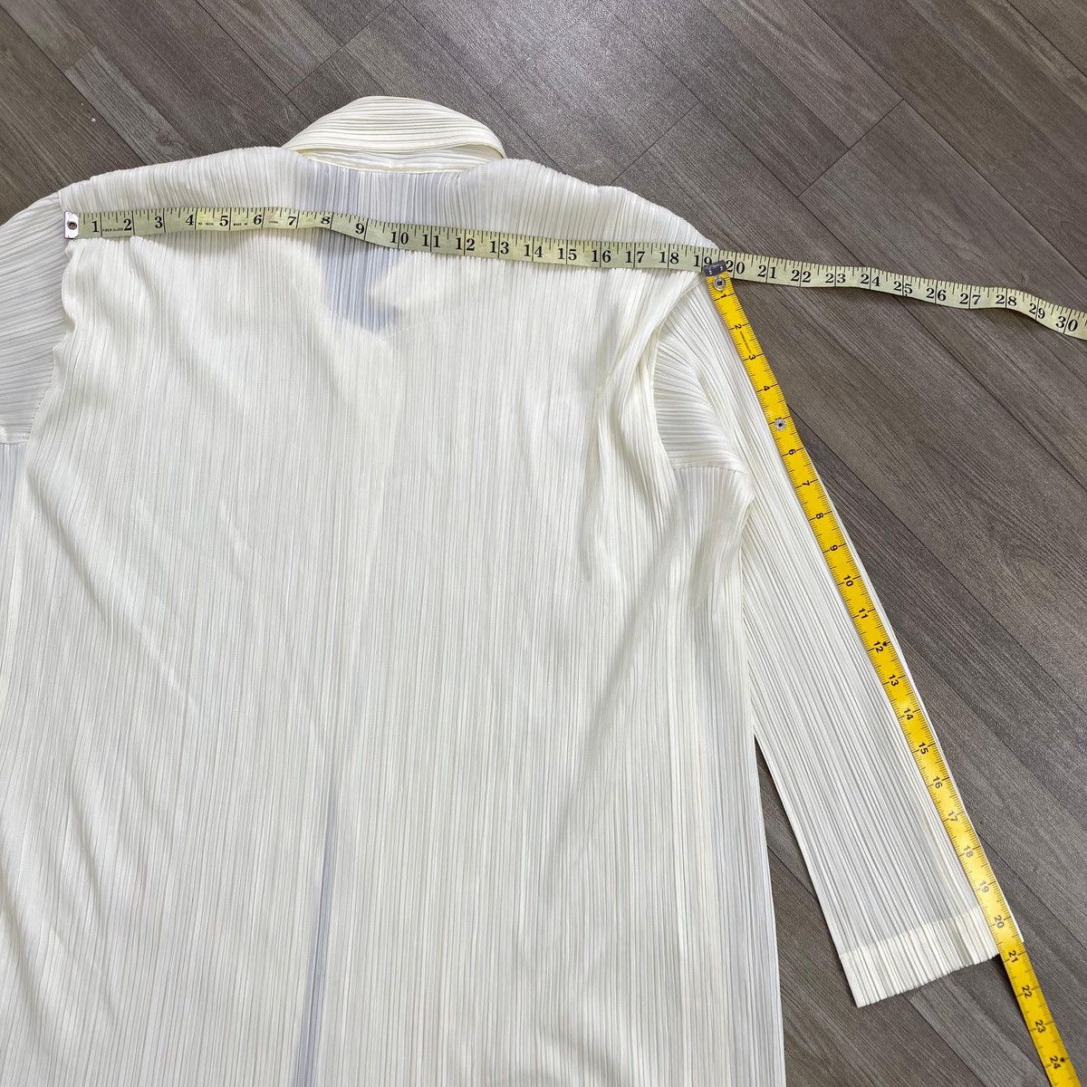 Pleats Please Issey Miyake Vintage Pleats Please by Issey Miyake Beige Blazer🖤 Size M / US 6-8 / IT 42-44 - 15 Thumbnail