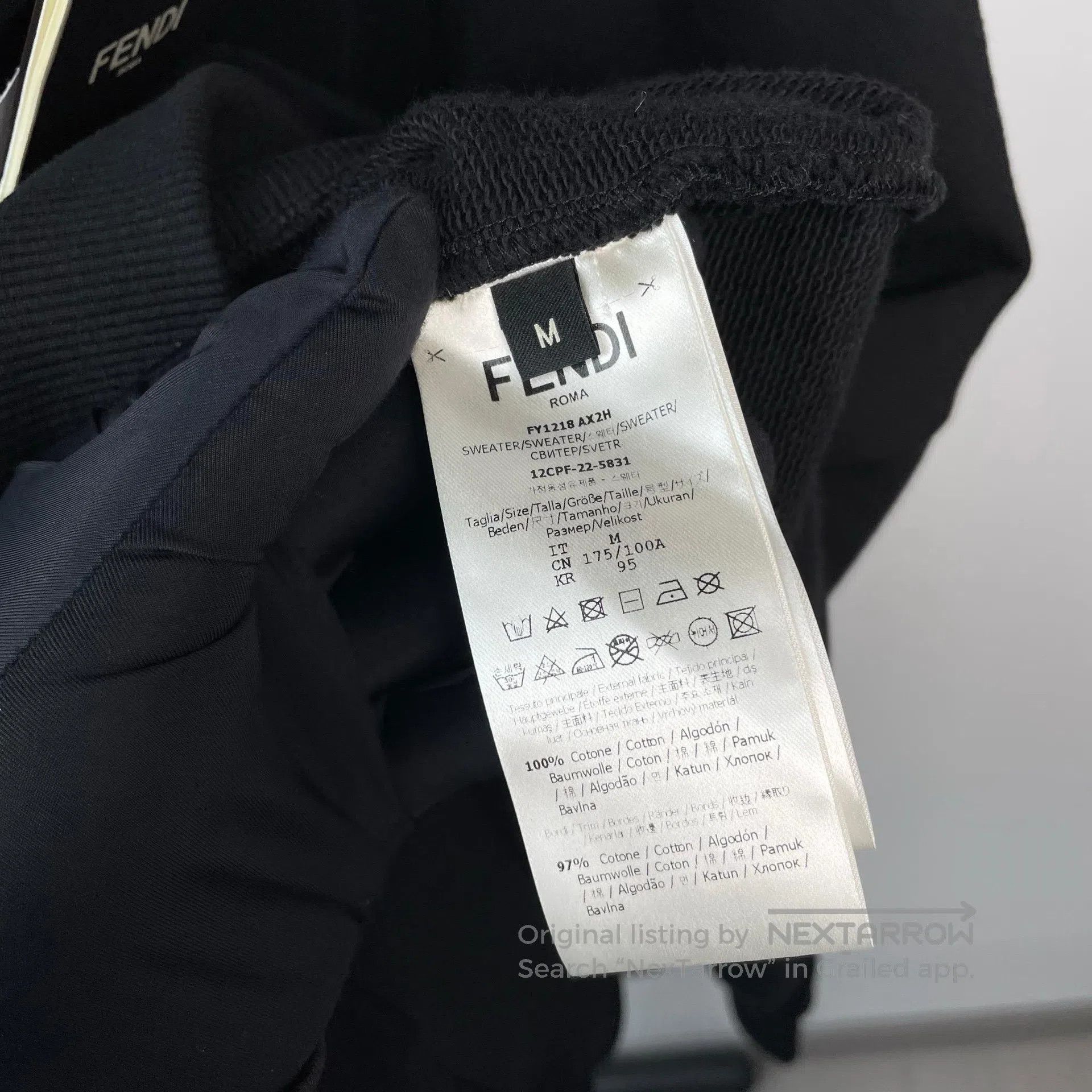 Fendi FENDI Pocket Printed Hooded Sweatshirt| Size US M / EU 48-50 / 2 - 6 Thumbnail