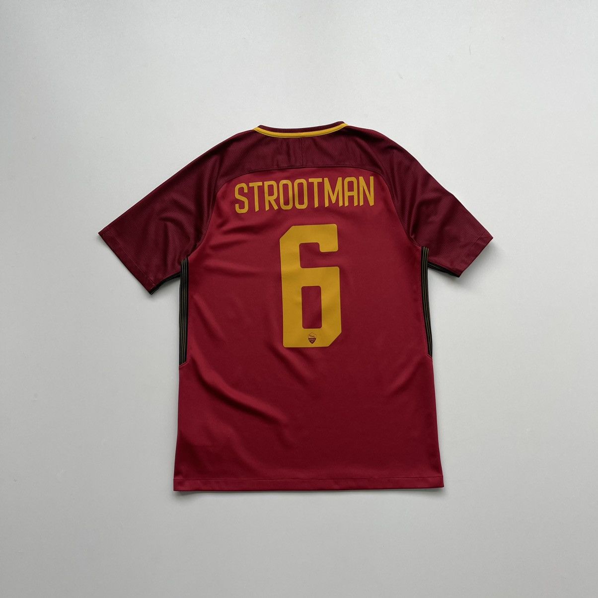 Nike Nike AS Roma 2017/2018 Home Jersey #6 STROOTMAN Serie A Rare Size US M / EU 48-50 / 2 - 4 Thumbnail