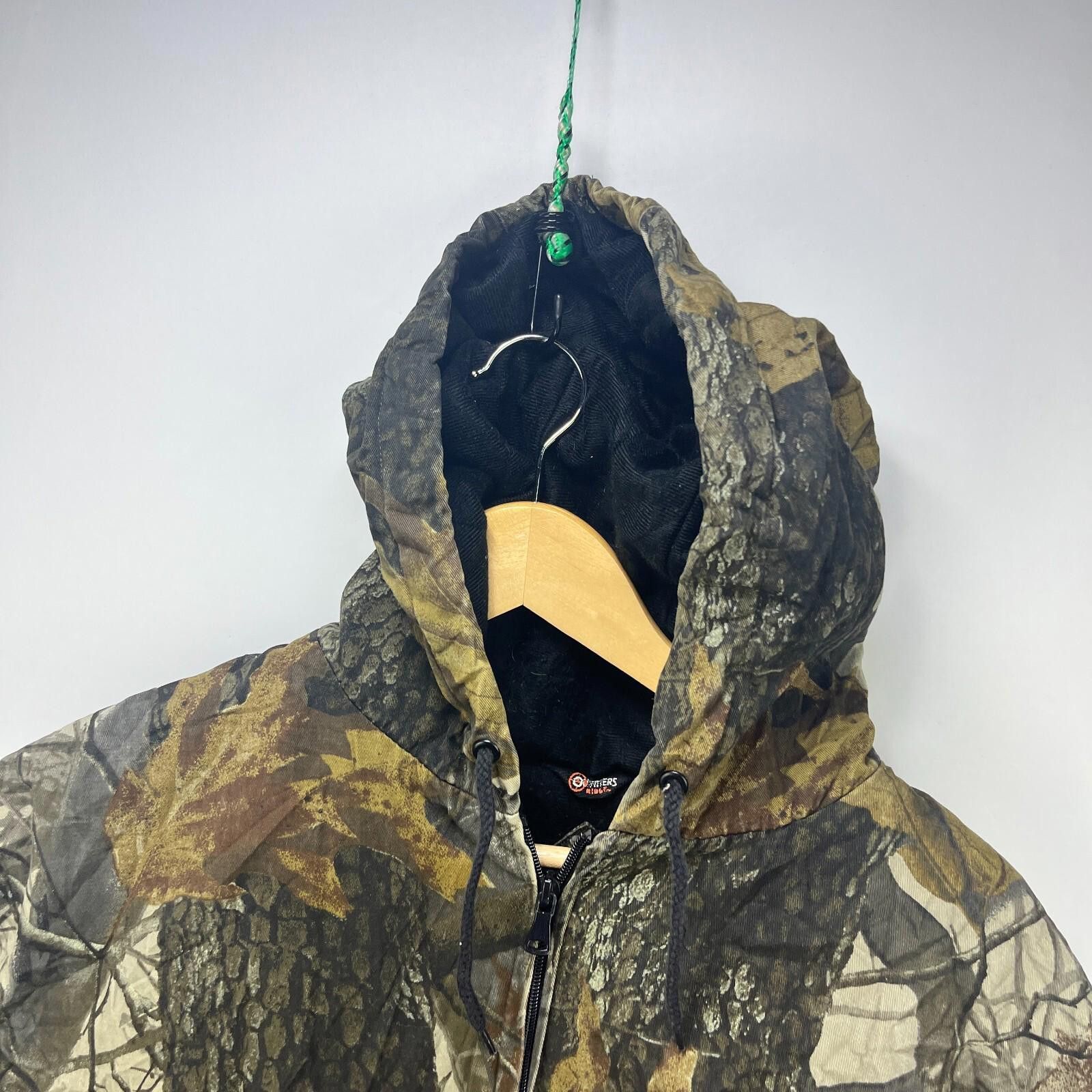 Vintage Vintage Real Tree Camo Hooded Thermal Jacket Large Size ONE SIZE - 3 Thumbnail
