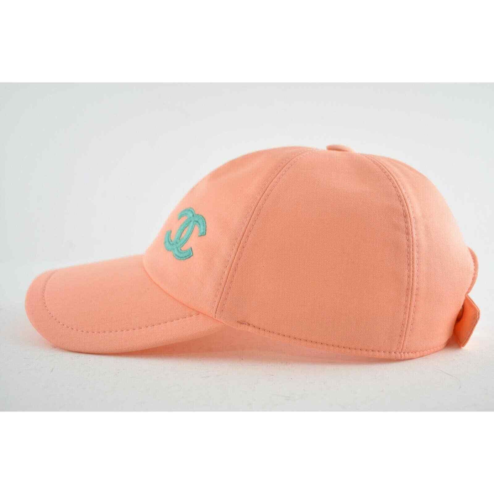 Chanel Chanel REV Orange Peach Turquoise Baseball Curved Peak Hat Size ONE SIZE - 8 Thumbnail