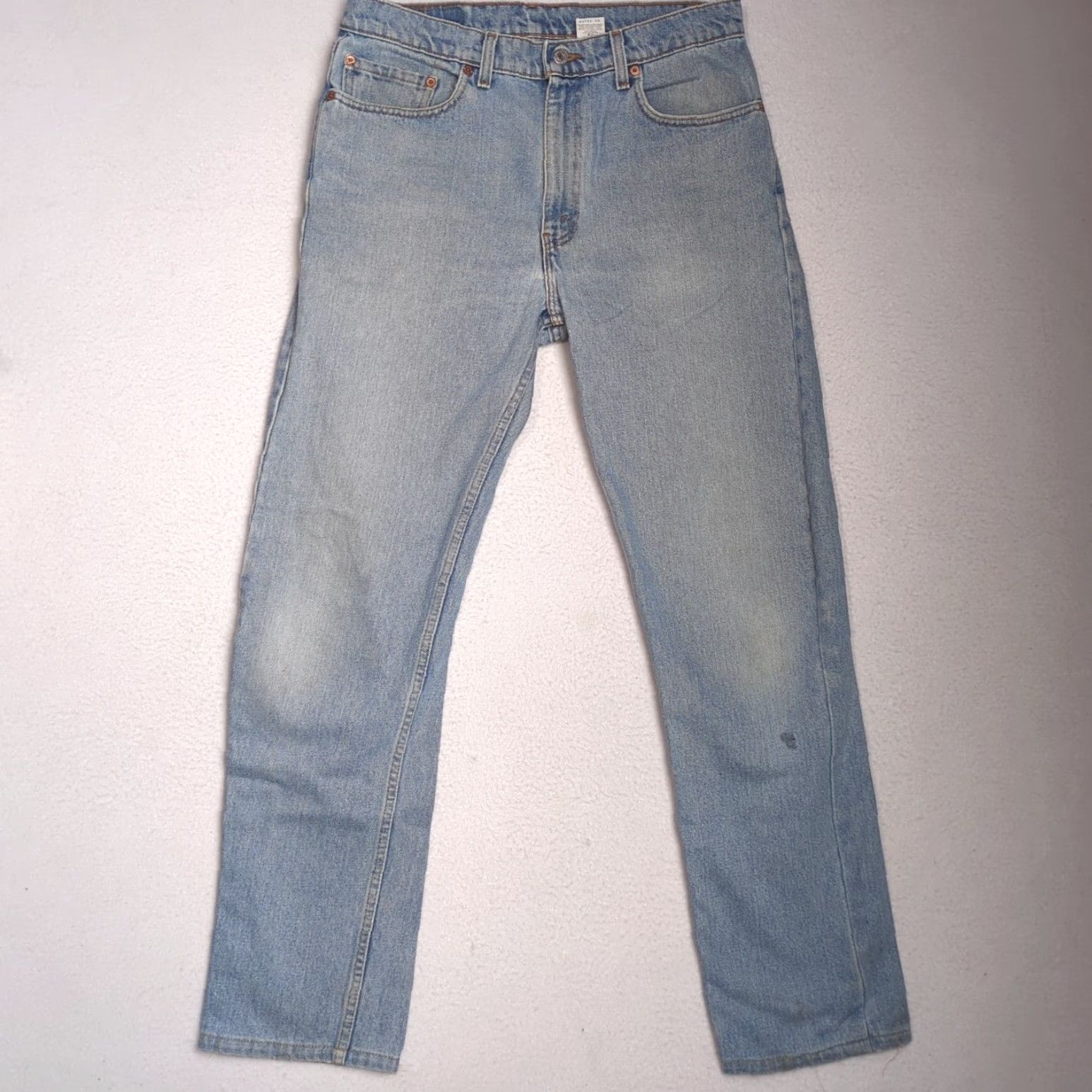 Levi's VINTAGE Levi's 505 Jeans Regular, Denim, 34x34, Blue, USA, 5-Pocket, Button Zip Closure, Cotton, Straight, Mens Size US 34 / EU 50 - 2 Thumbnail