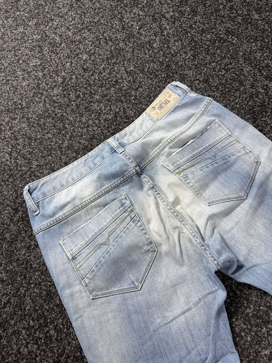 Diesel Luxury 00s Diesel Fayza Relaxed Tapered Rock Punk Jeans Y2K Size 29" - 15 Thumbnail
