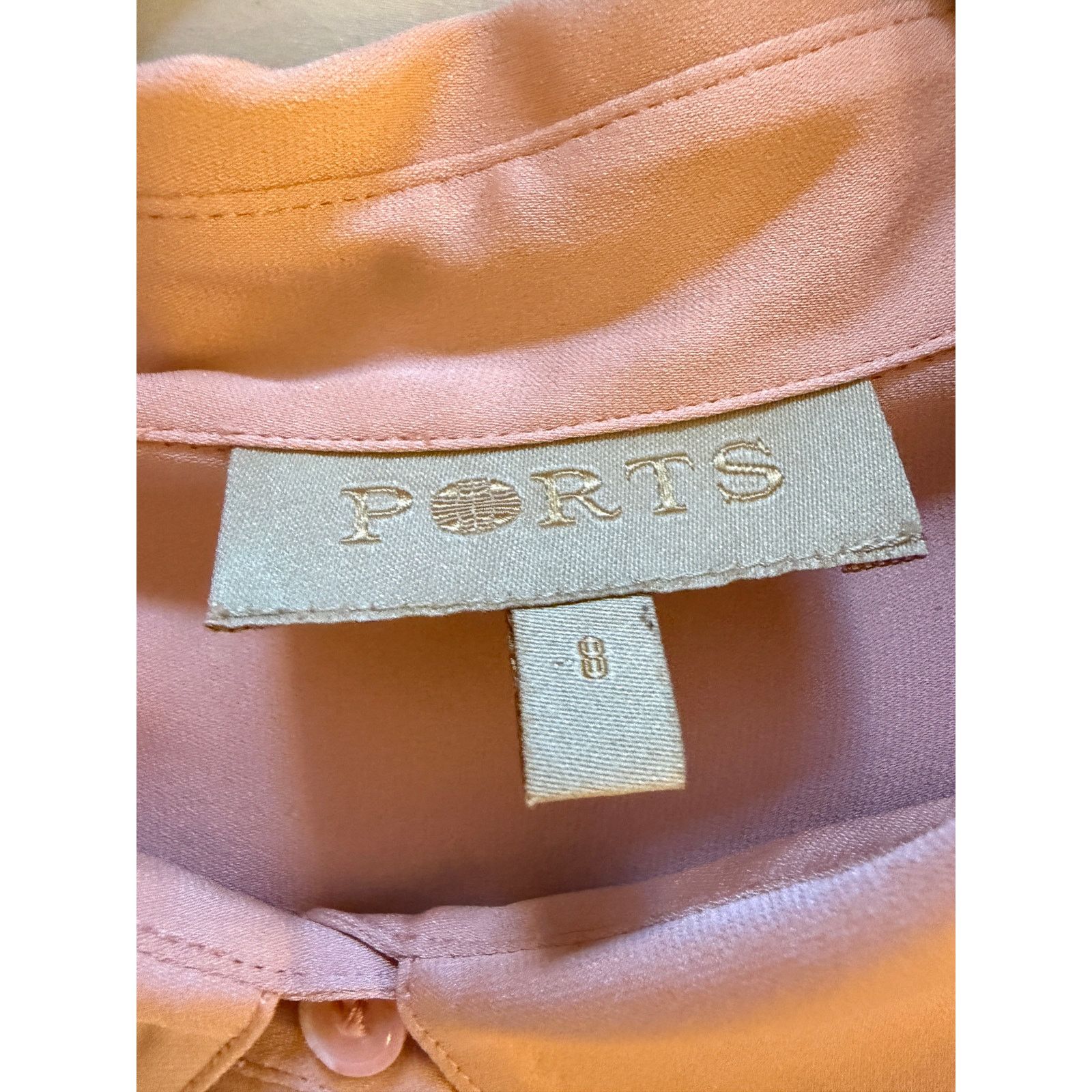 Ports 1961 Ports 1961 Pink Silk Cape Shirt Size M / US 6-8 / IT 42-44 - 3 Thumbnail